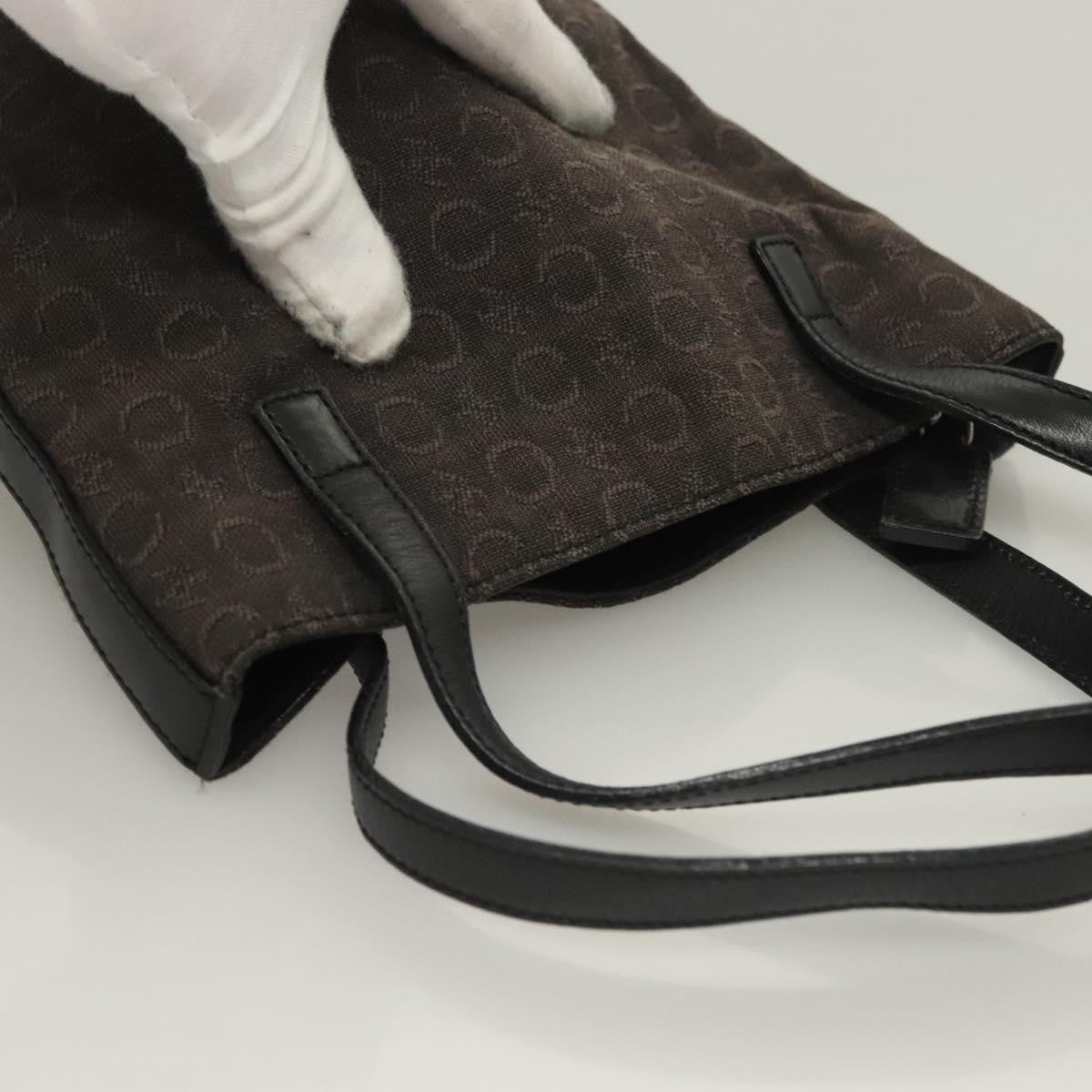 Celine C Macadam Canvas Black Canvas Handbag (Pre-Owned)