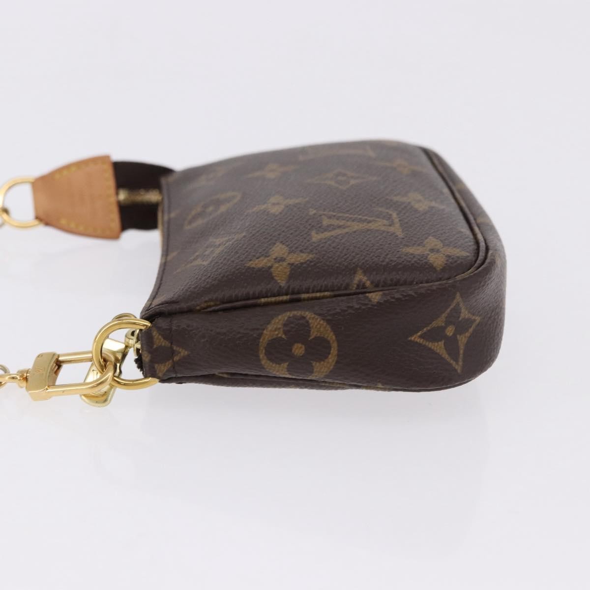 Louis Vuitton Mini Pochette Accessoires Canvas Brown Canvas Clutche & Pouche Bag (Pre-Owned)