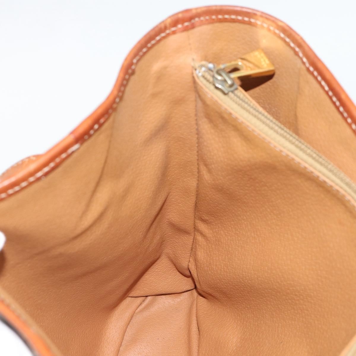Celine Vintage Macadam Canvas And Leather Brown Canvas Tote Bag Bag (Pre-Owned)