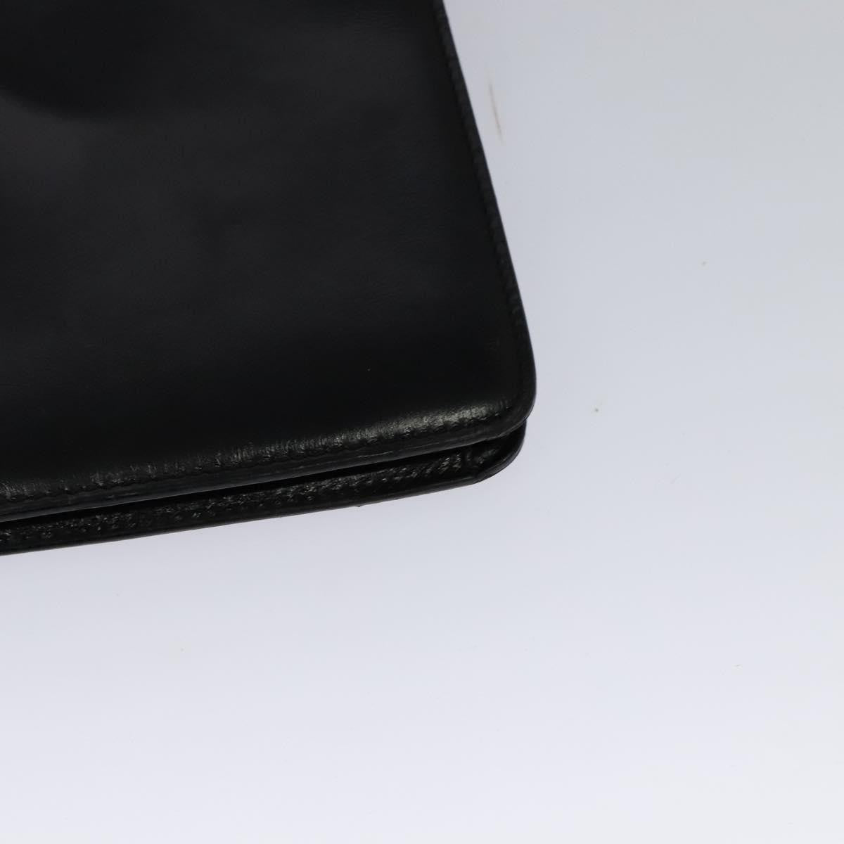 Celine Envelope Leather Black Leather Shoulder Bag Bag (Pre-Owned)