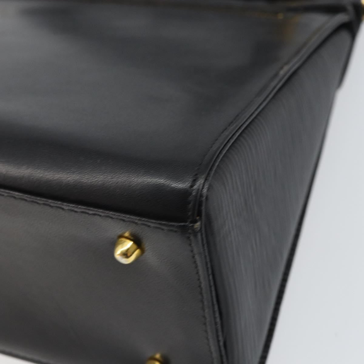 Valentino Garavani Vintage Leather Black Leather Handbag (Pre-Owned)