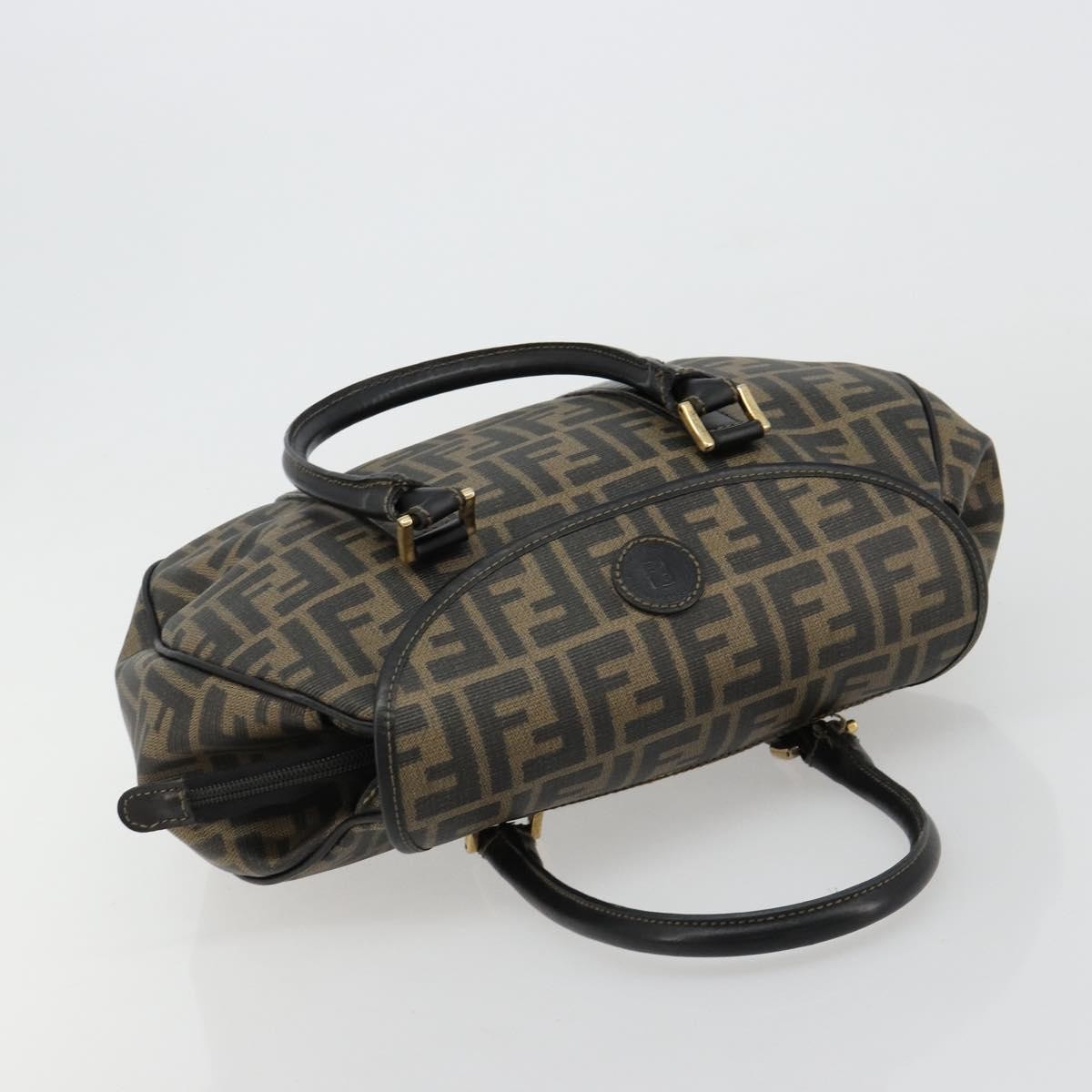 Fendi Vintage Zucca Canvas Brown Canvas Tote Bag Bag (Pre-Owned)