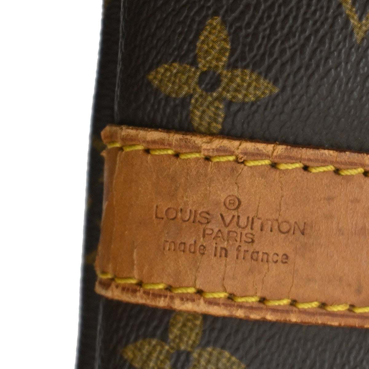 Louis Vuitton Keepall Bandoulière Monogram Brown Leather Travel Bag Bag (Pre-Owned)