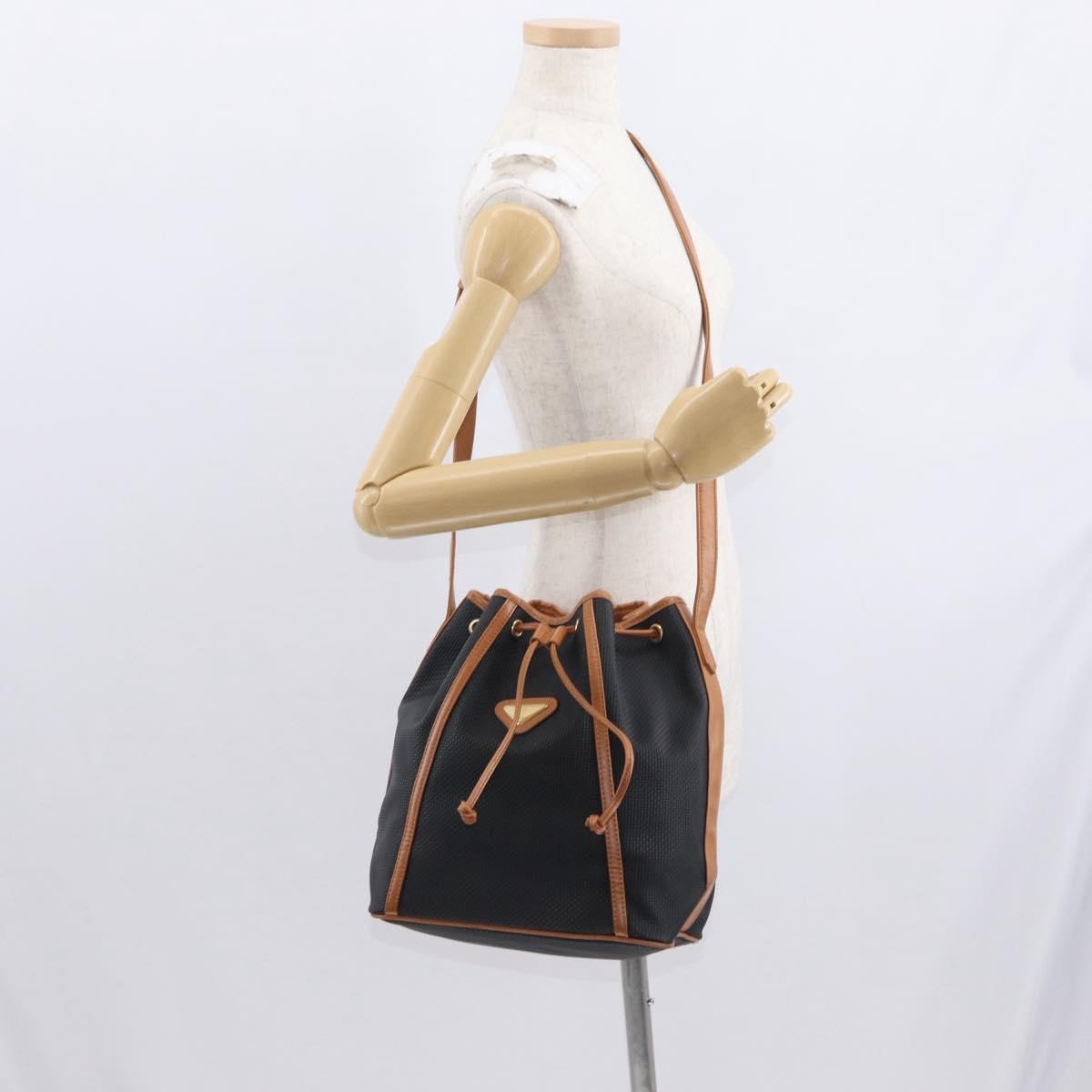 Saint Laurent Vintage Canvas Black Canvas Shoulder Bag Bag (Pre-Owned)
