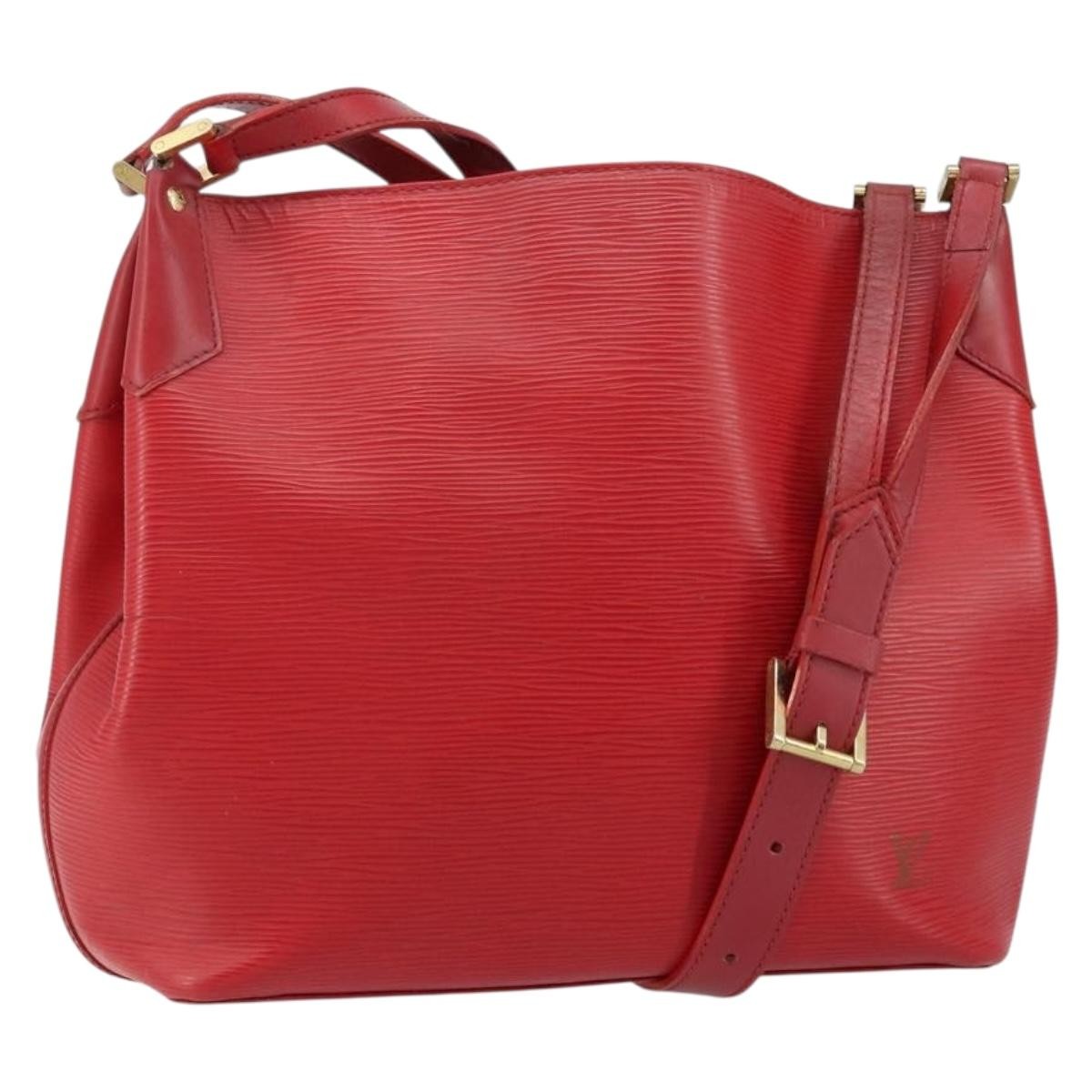 Louis Vuitton Mandara Epi Leather Red Leather Shoulder Bag Bag (Pre-Owned)