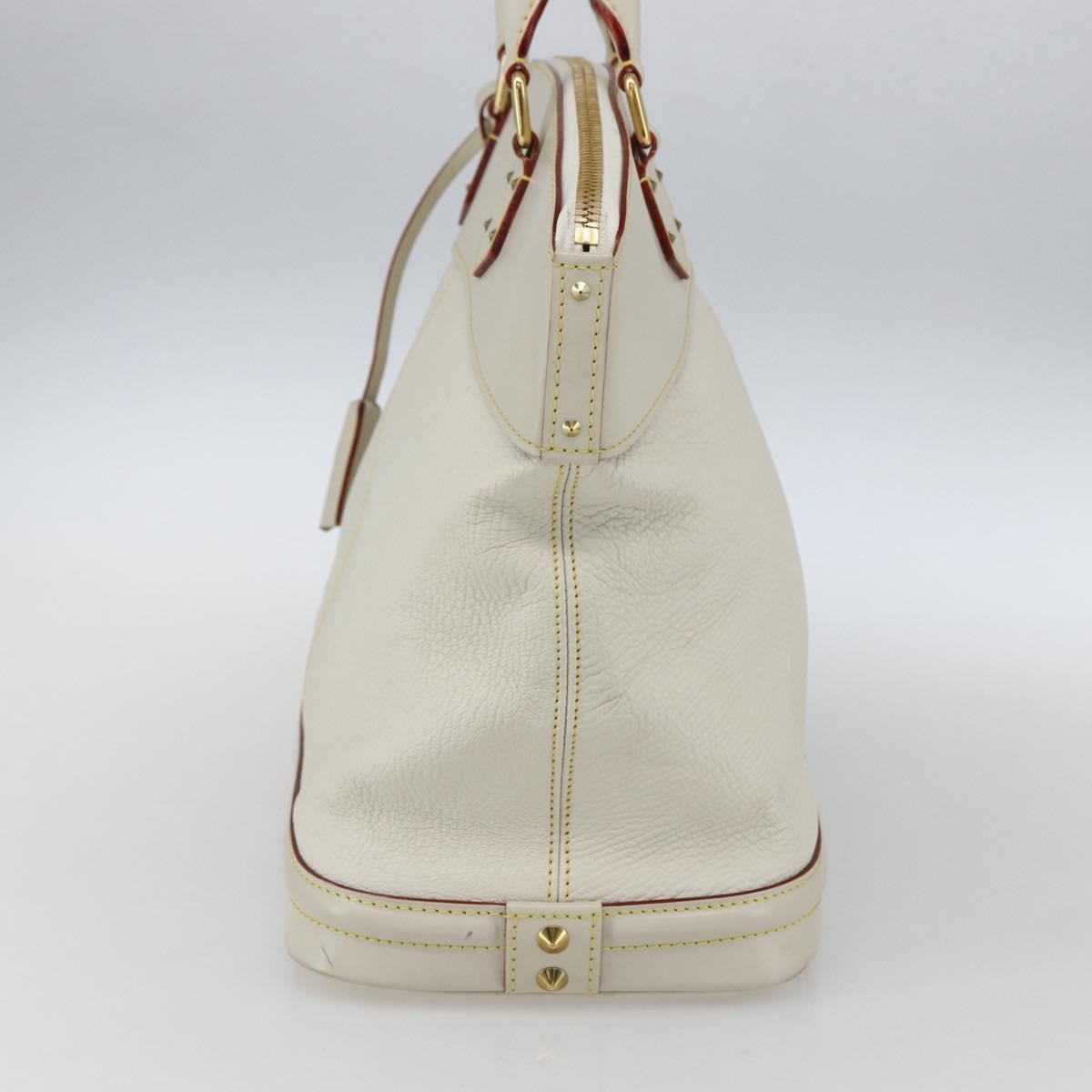 Louis Vuitton Suhali Lockit Leather White Leather Handbag (Pre-Owned)