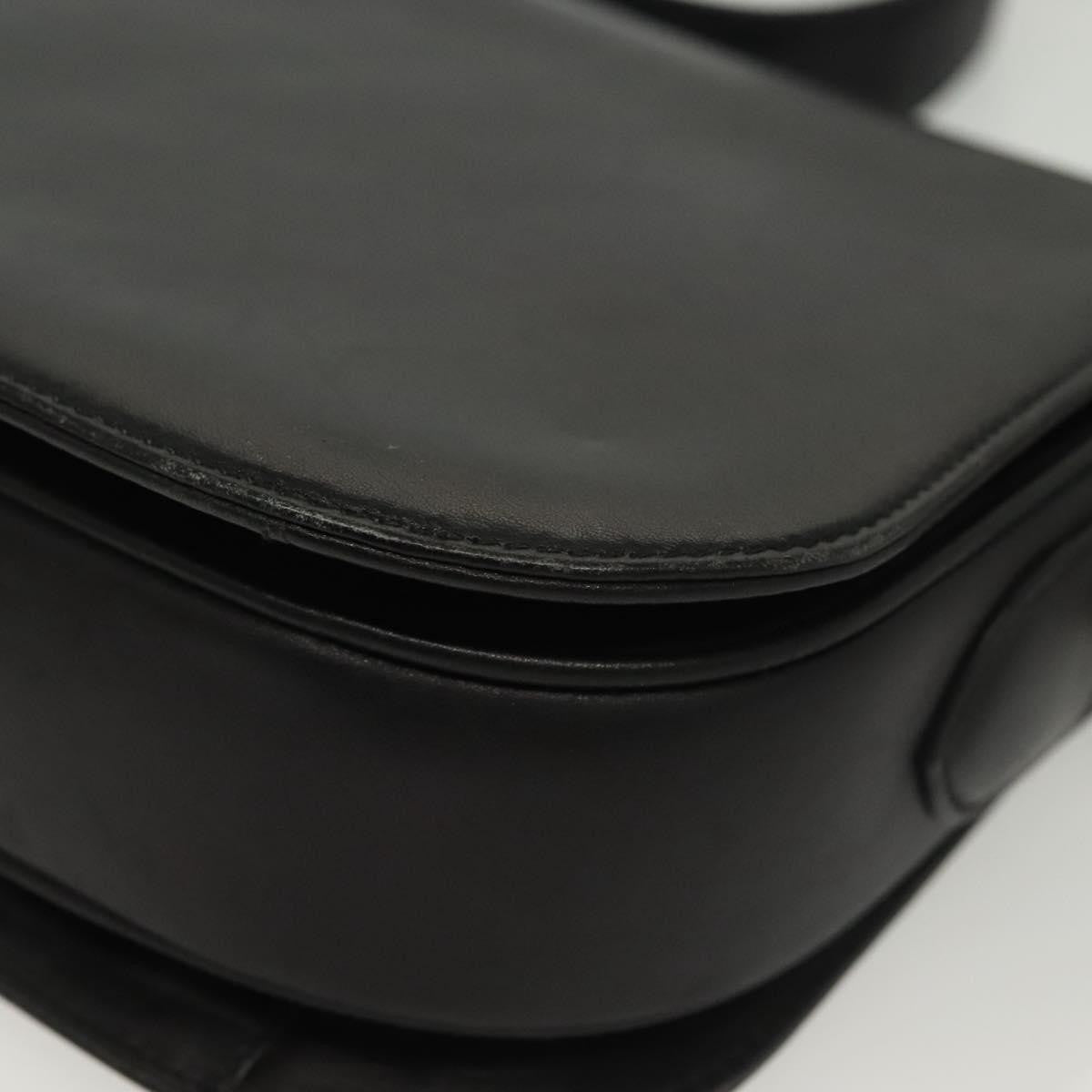 Celine Horse Carriage Leather Black Leather Bag (Pre-Owned)