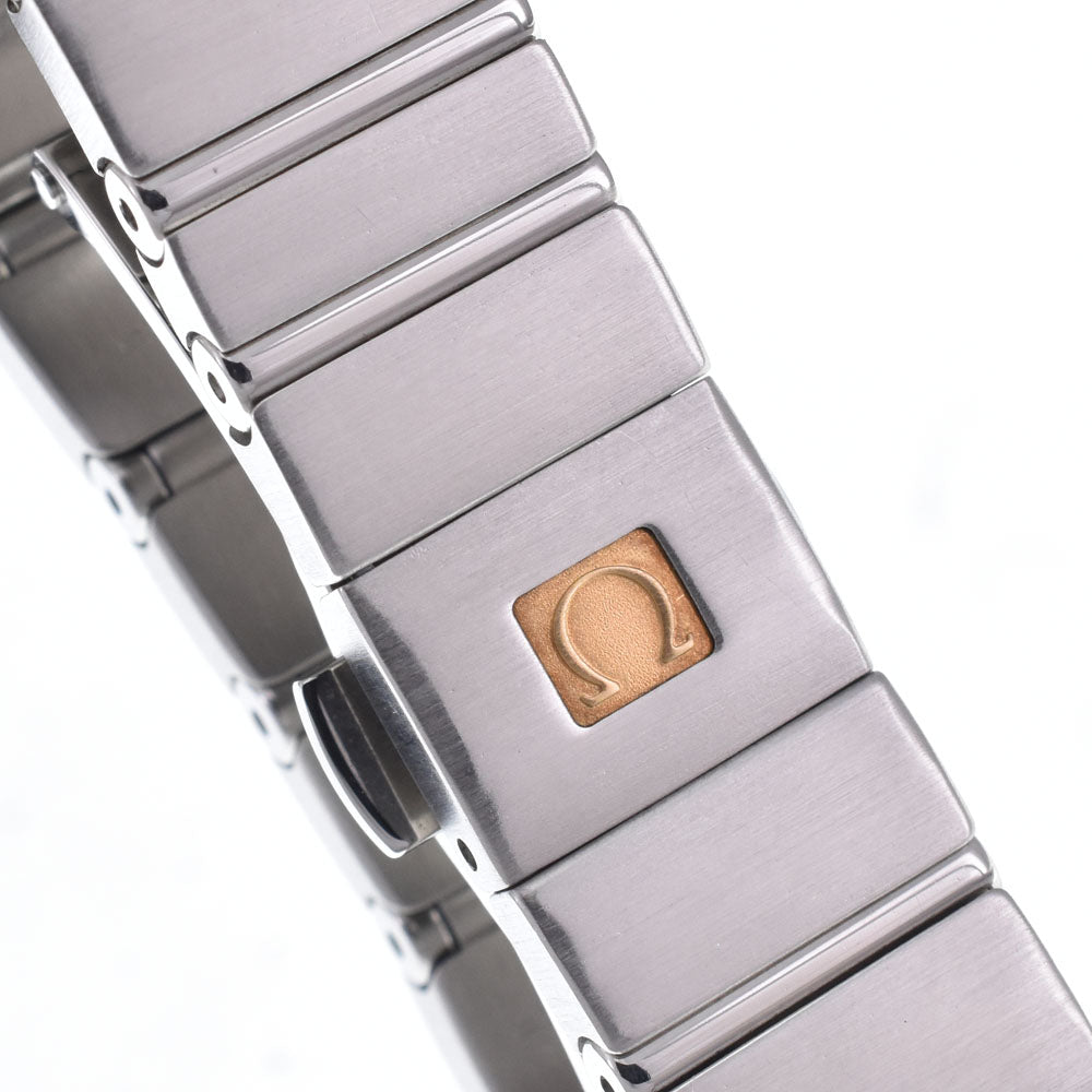 Omega Constellation Quartz Stainless Steel With Diamond Bezel And Markers Watch (Pre-Owned)