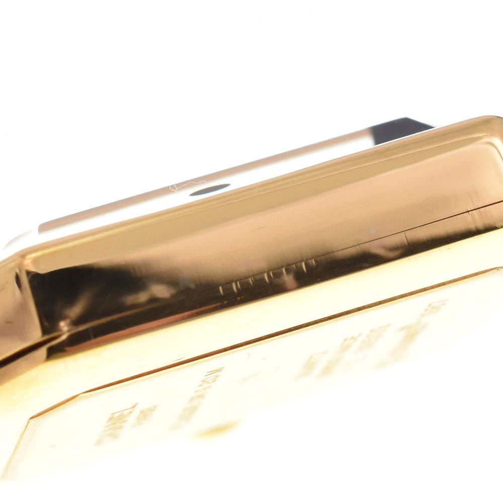 Chanel Premiere Rock Quartz Plated Metal And Leather Watch (Pre-Owned)