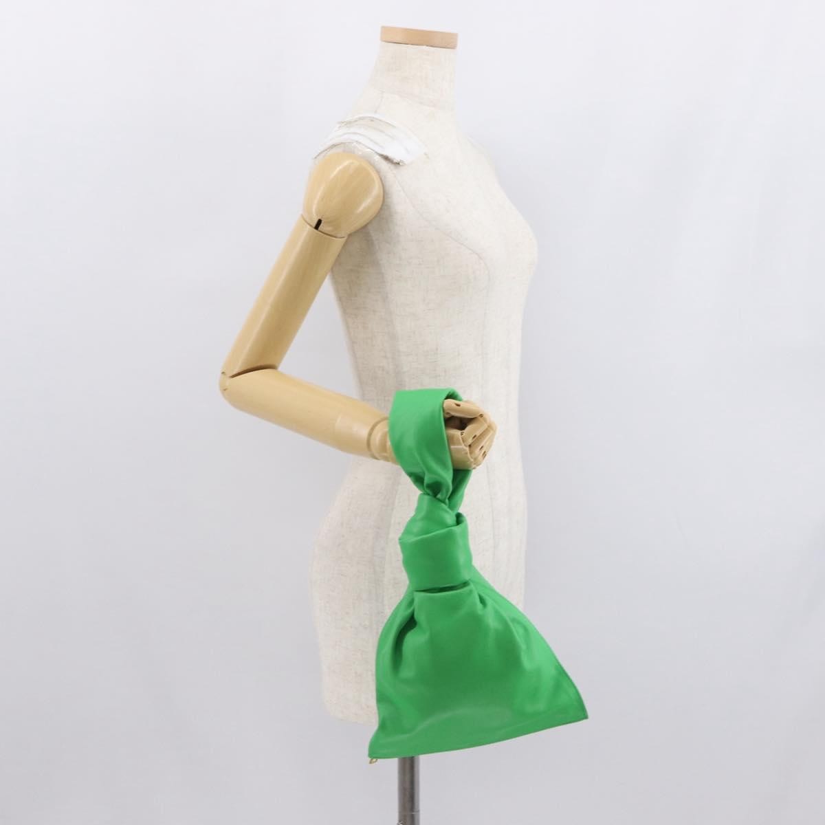 Bottega Veneta Bv Twist Leather Green Leather Handbag (Pre-Owned)