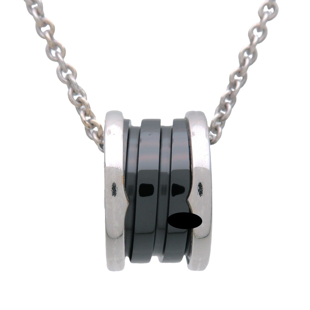 Bvlgari B.Zero1 Save The Children Pendant Sterling Silver With Ceramic Silver Sterling_Silver Necklace Jewelry (Pre-Owned)