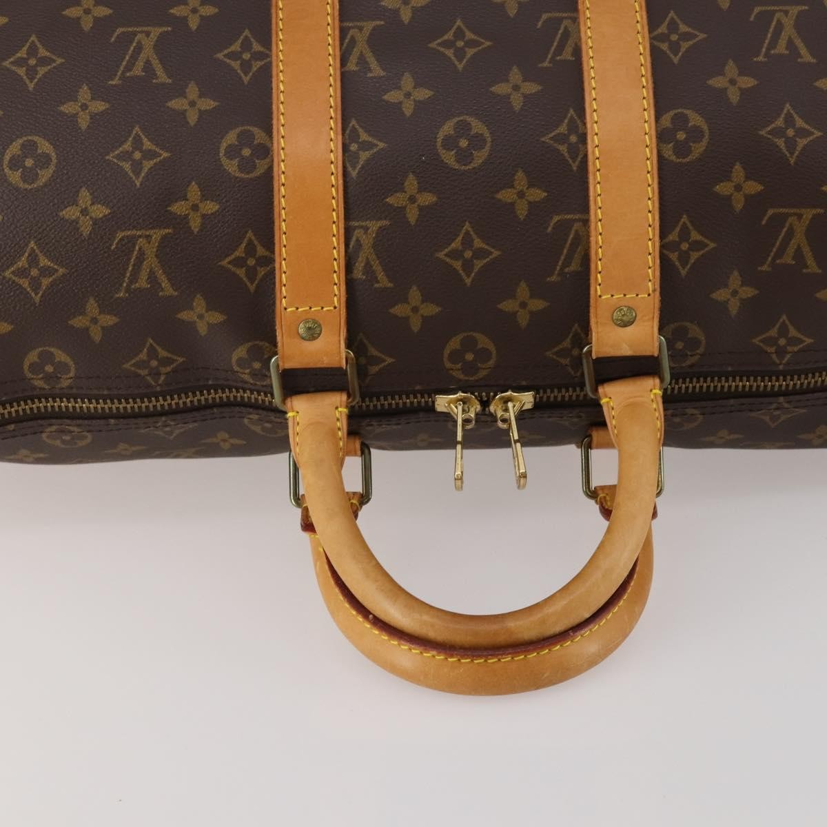 Louis Vuitton Keepall Monogram Canvas Brown Canvas Travel Bag Bag (Pre-Owned)