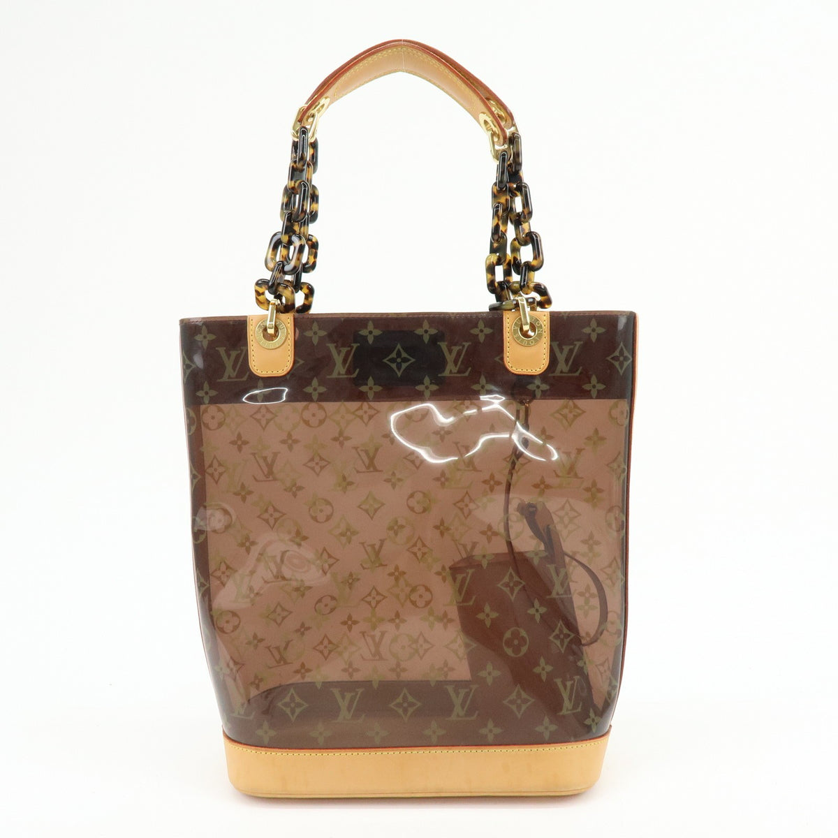 Louis Vuitton Sac Ambre Monogram Vinyl Brown Plastic Handbag (Pre-Owned)