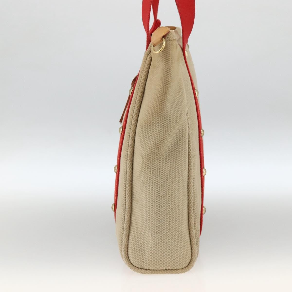 Louis Vuitton Antigua Tote Canvas Beige Canvas Tote Bag Bag (Pre-Owned)