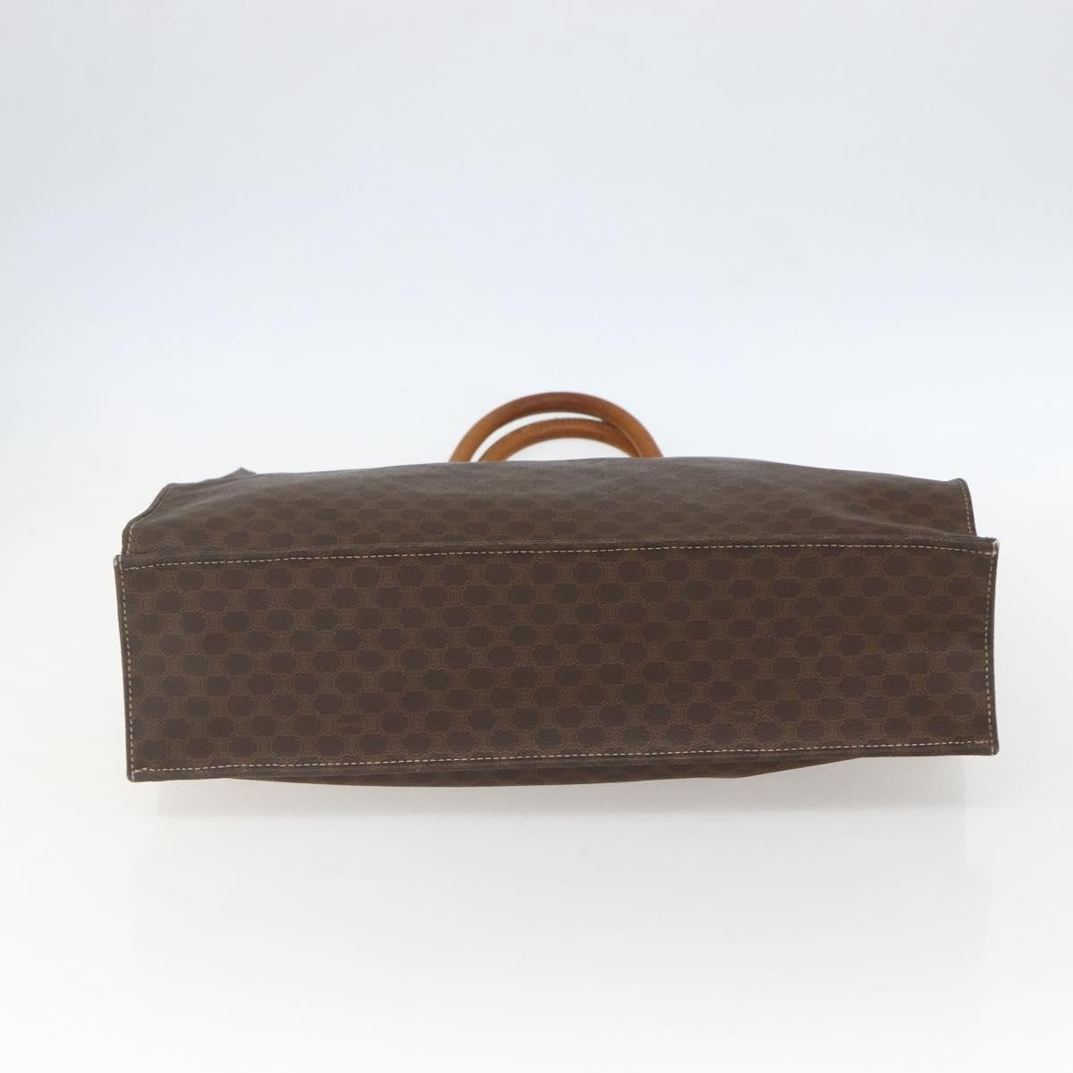 Celine Vintage Macadam Canvas Brown Canvas Tote Bag Bag (Pre-Owned)