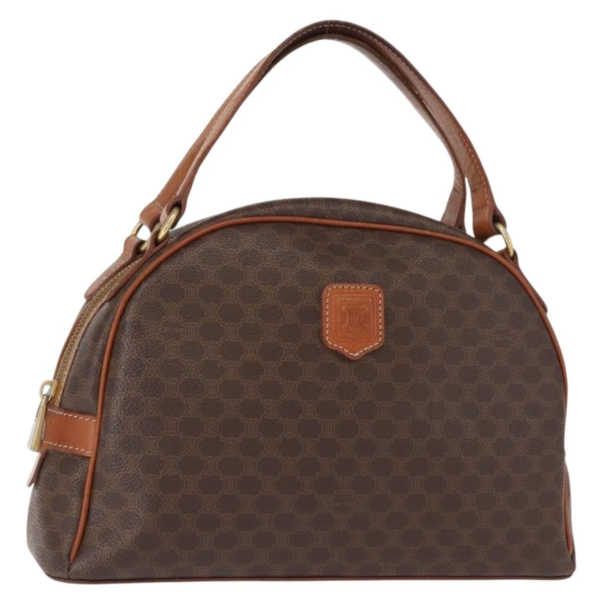 Celine Macadam Canvas Brown Canvas Handbag (Pre-Owned)