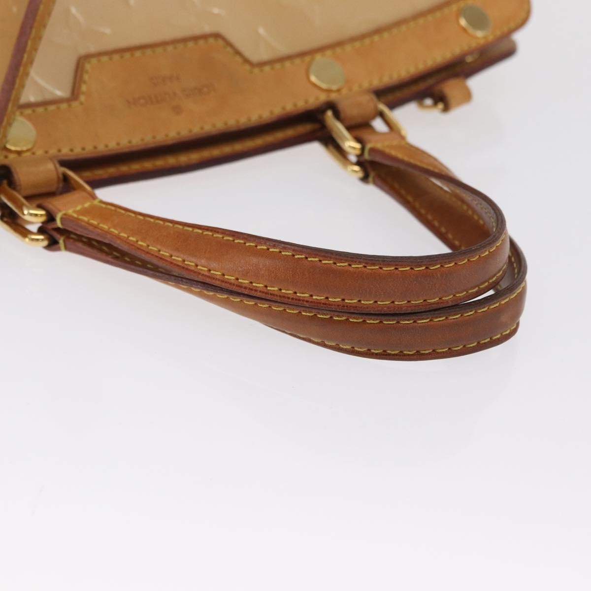Louis Vuitton Blair Monogram Vernis Beige Patent_Leather Handbag (Pre-Owned)