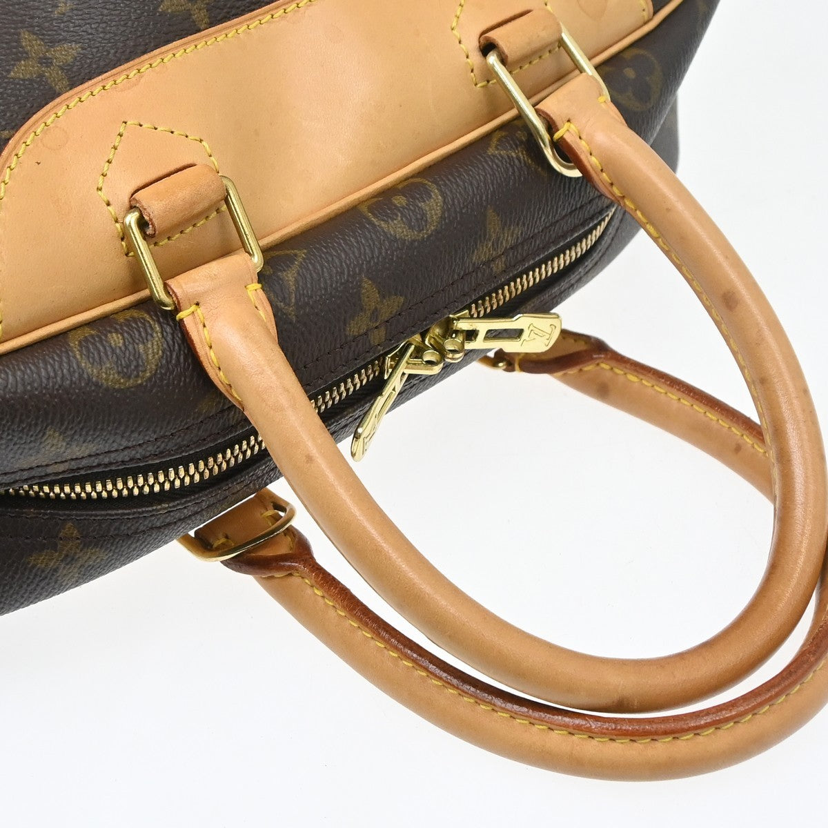 Louis Vuitton Deauville Monogram Canvas Brown Canvas Handbag (Pre-Owned)