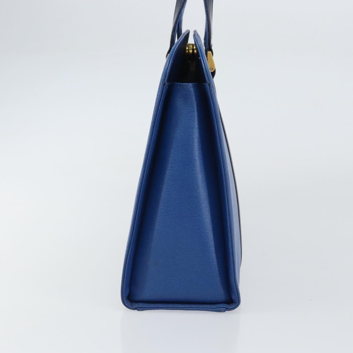 Burberry Vintage Leather Blue Leather Handbag (Pre-Owned)