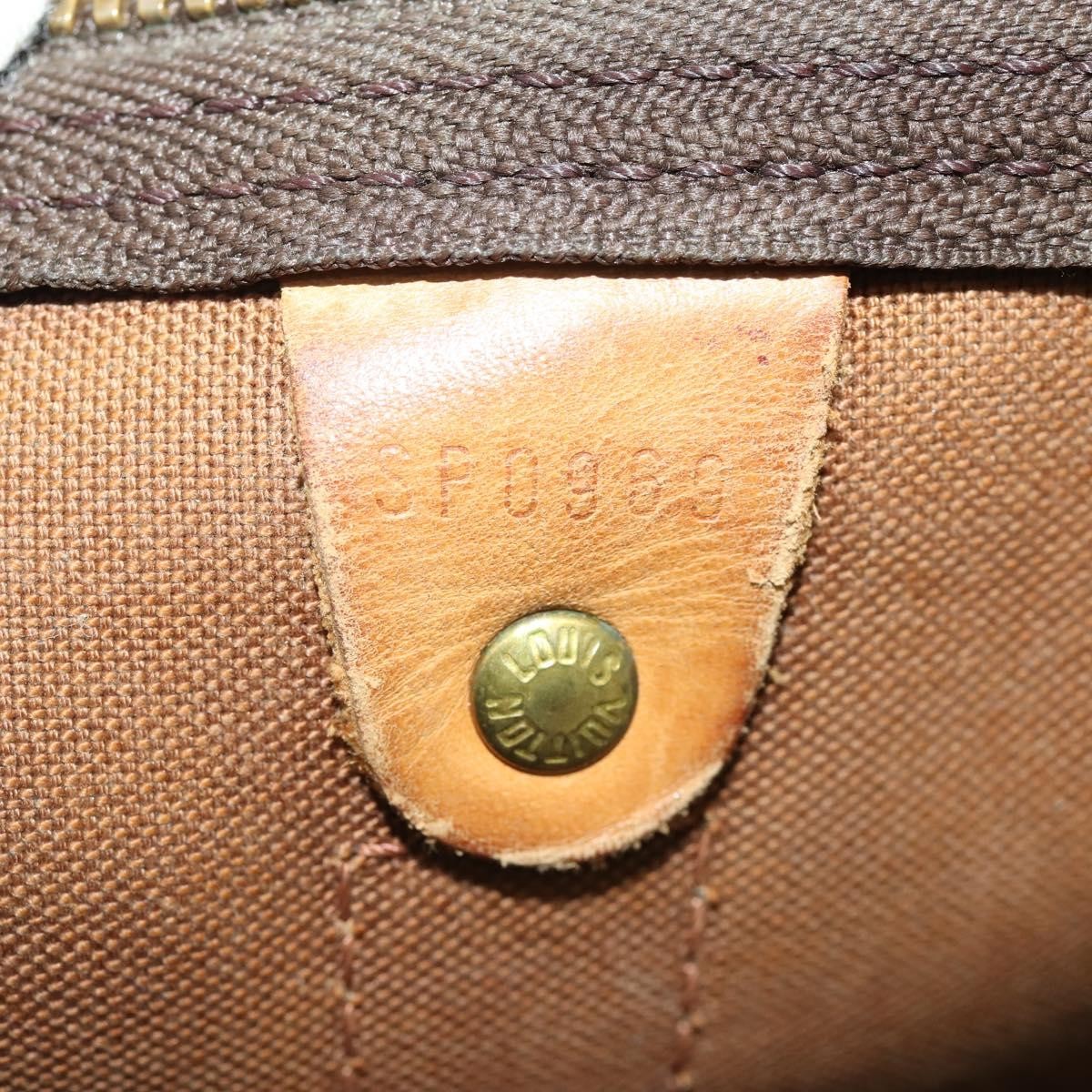 Louis Vuitton Keepall Monogram Canvas Brown Canvas Travel Bag Bag (Pre-Owned)