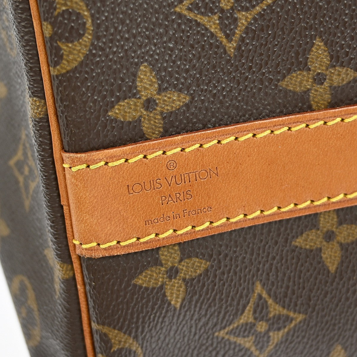 Louis Vuitton Keepall Bandoulière Monogram Brown Canvas Travel Bag Bag (Pre-Owned)