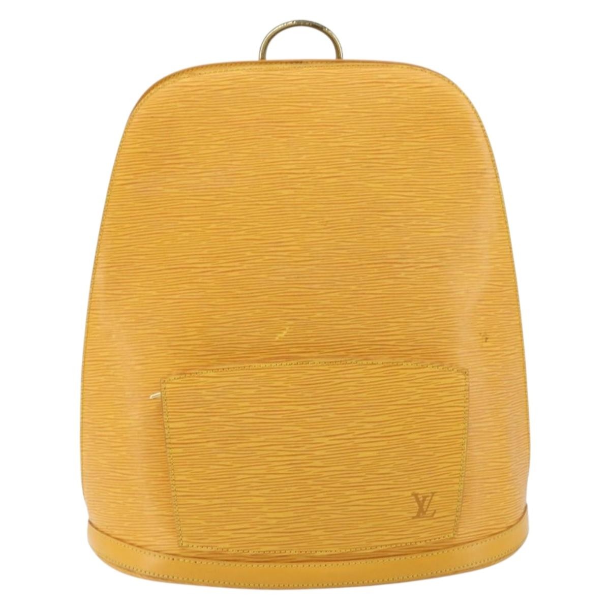 Louis Vuitton Gobelins Epi Leather Yellow Leather Backpack Bag (Pre-Owned)