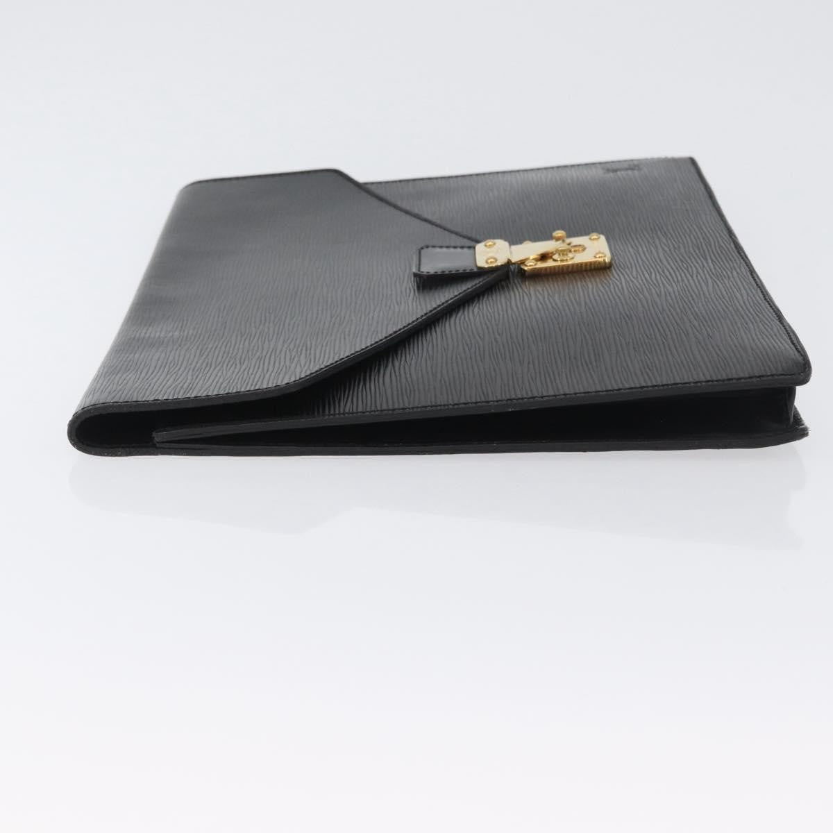 Louis Vuitton Porte-Documents Senateur Epi Leather Black Leather Briefcase Bag (Pre-Owned)