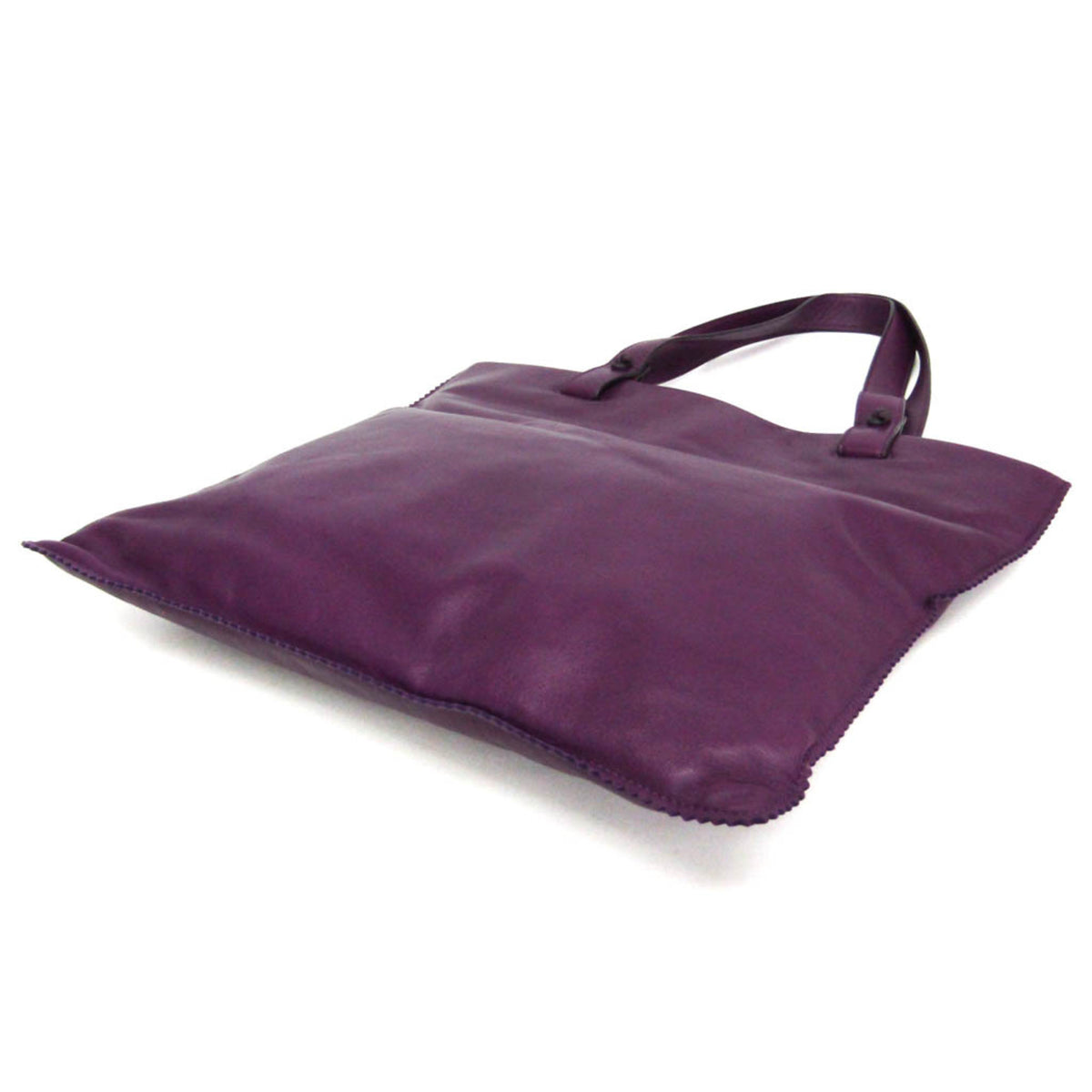 Loewe Anagram Leather Purple Leather Tote Bag Bag (Pre-Owned)