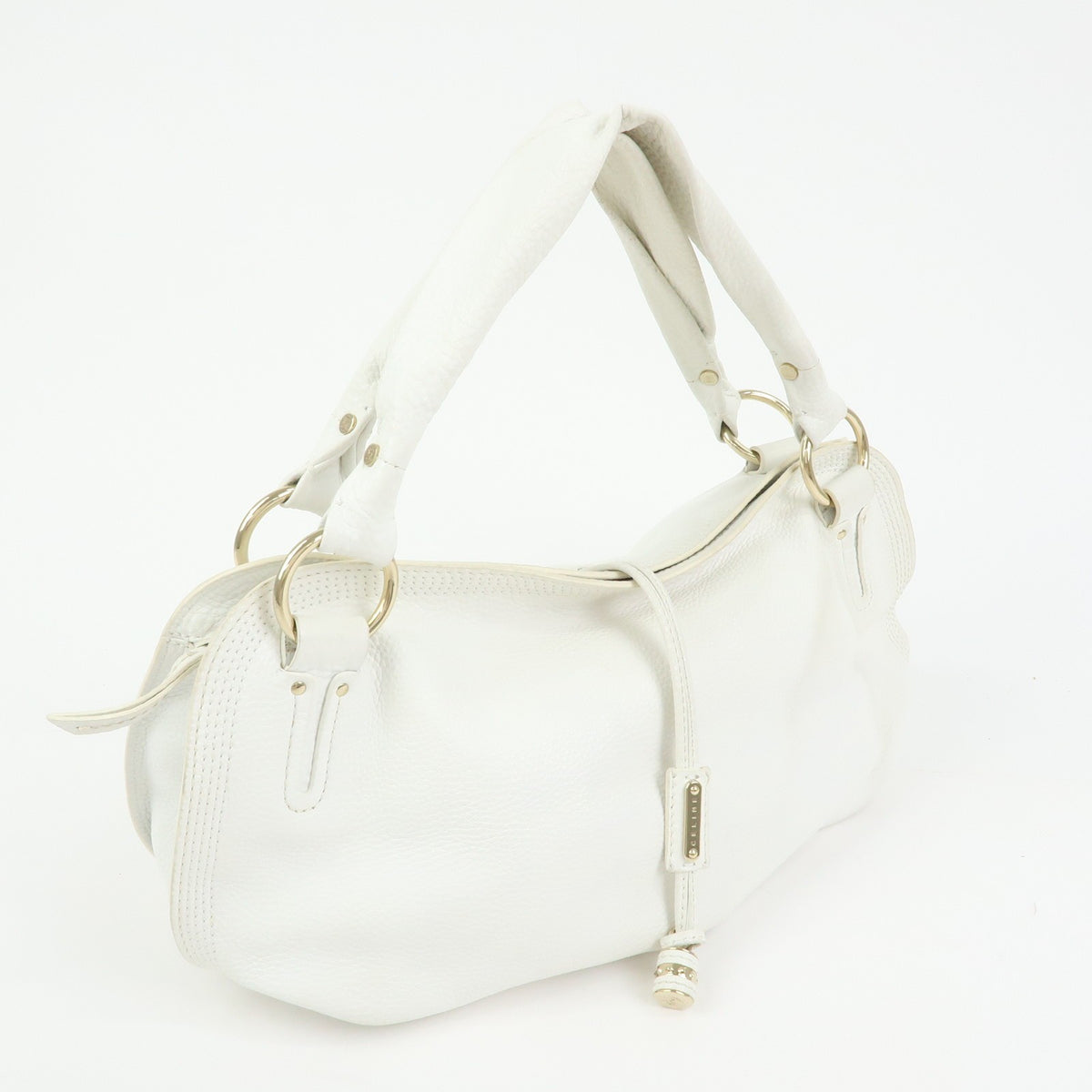 Celine Bittersweet Leather White Leather Handbag (Pre-Owned)
