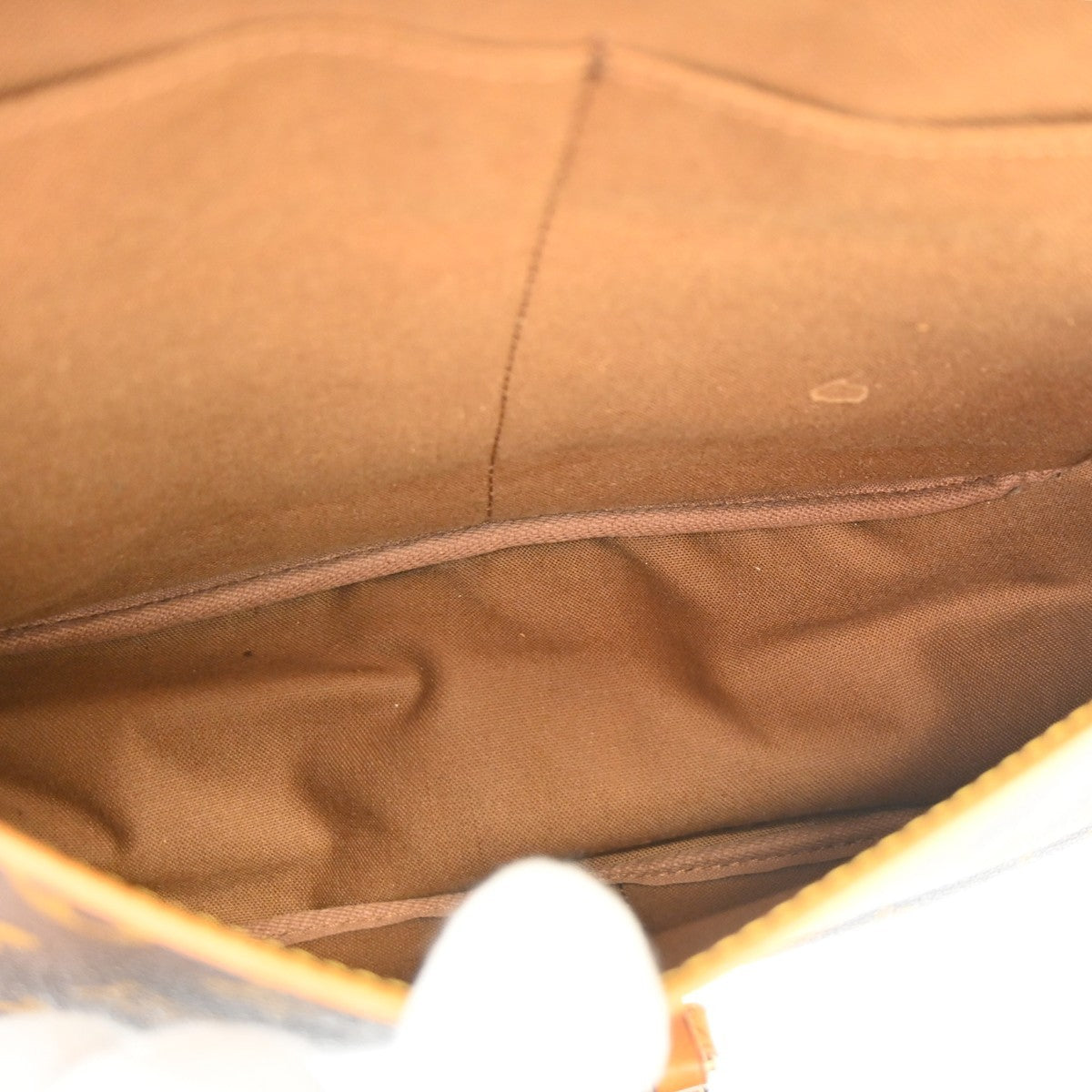 Louis Vuitton Saumur Monogram Canvas Brown Canvas Shoulder Bag Bag (Pre-Owned)