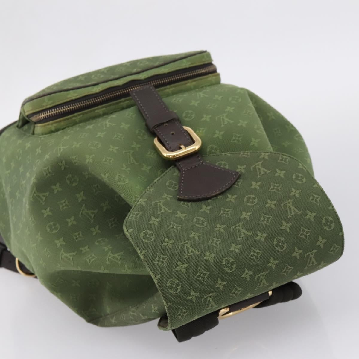 Louis Vuitton Vintage Montsouris Mini Lin Khaki Canvas Backpack Bag (Pre-Owned)