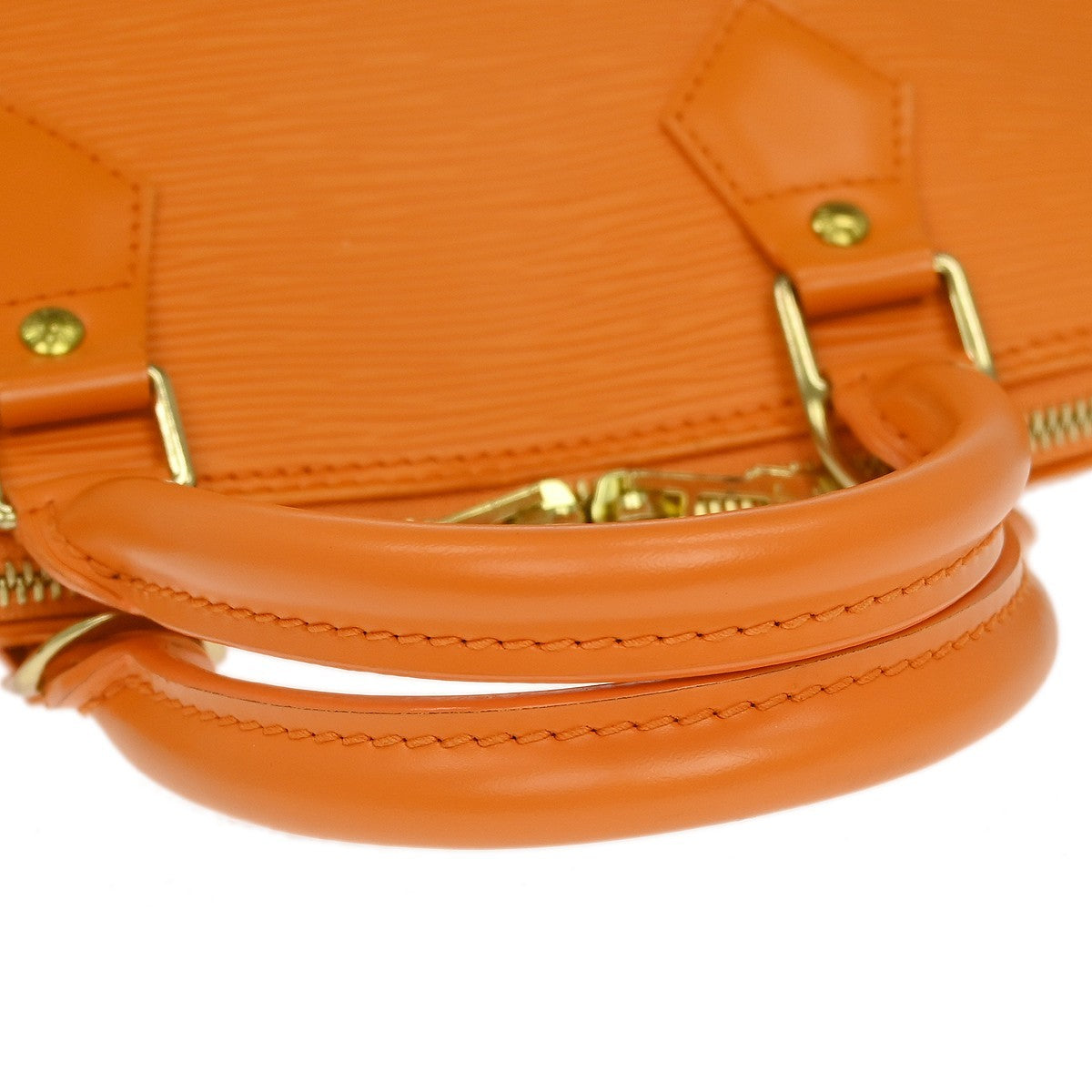 Louis Vuitton Alma Epi Leather Orange Leather Handbag (Pre-Owned)