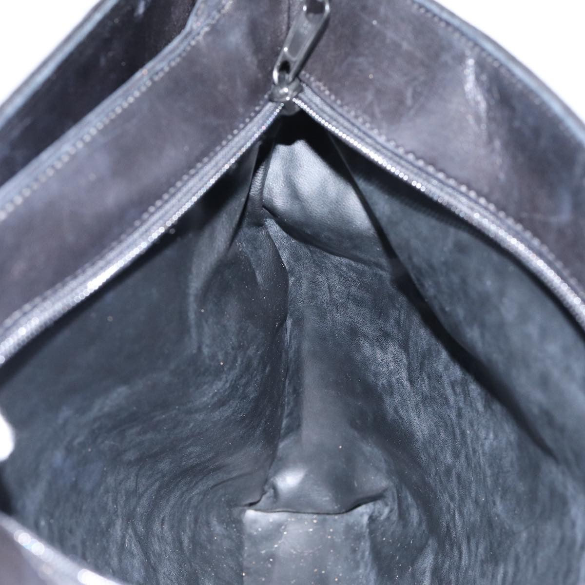 Bally Vintage Quilted Leather Black Leather Tote Bag Bag (Pre-Owned)