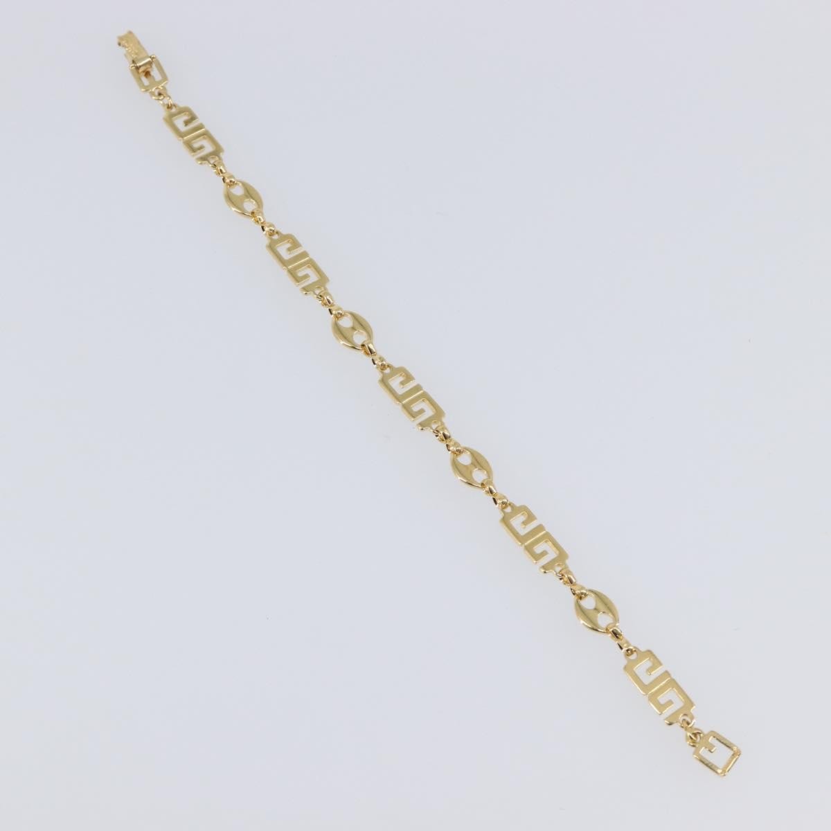 Givenchy Logo Metal Gold Metal Bracelet Jewelry (Pre-Owned)