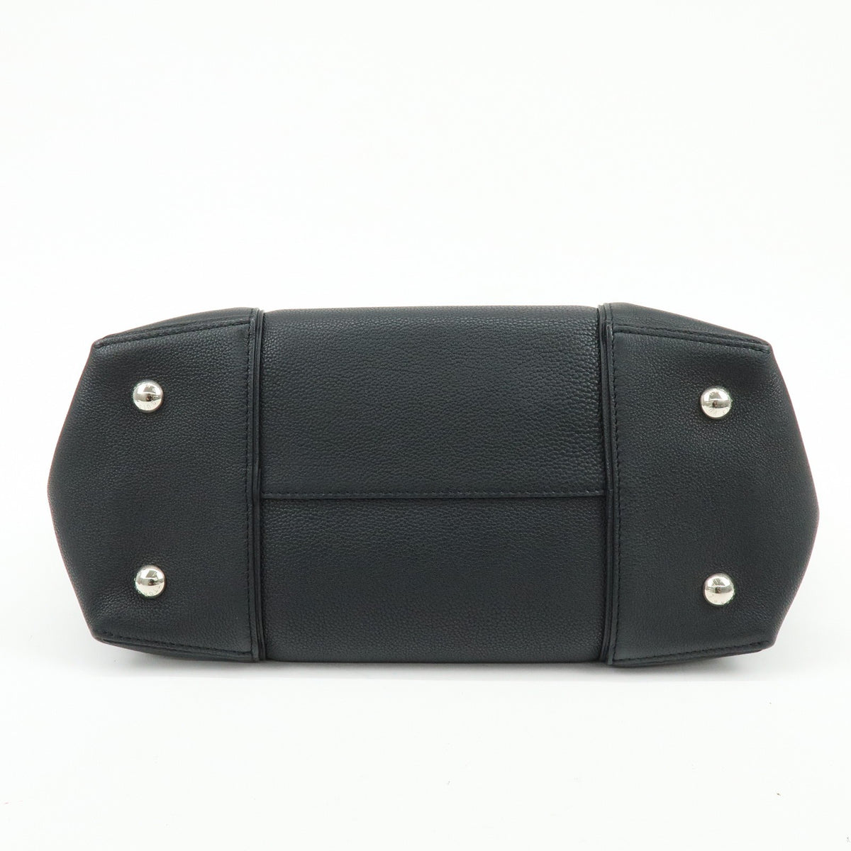 Louis Vuitton Soft Lockit Leather Black Leather Handbag (Pre-Owned)