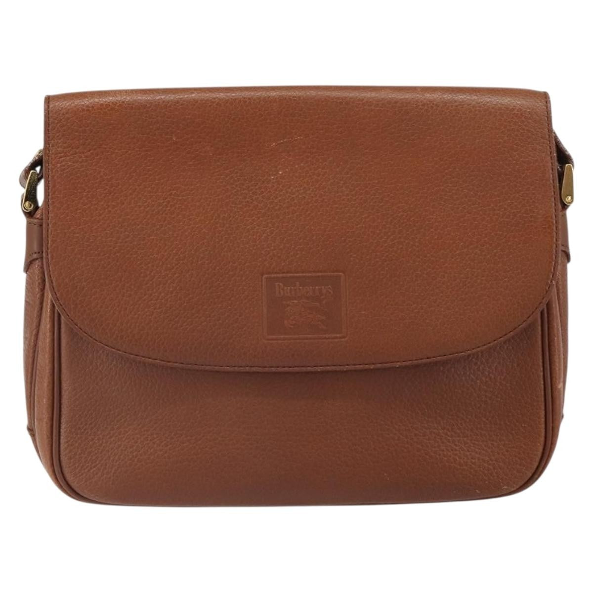 Burberry Vintage Leather Brown Leather Shoulder Bag Bag (Pre-Owned)