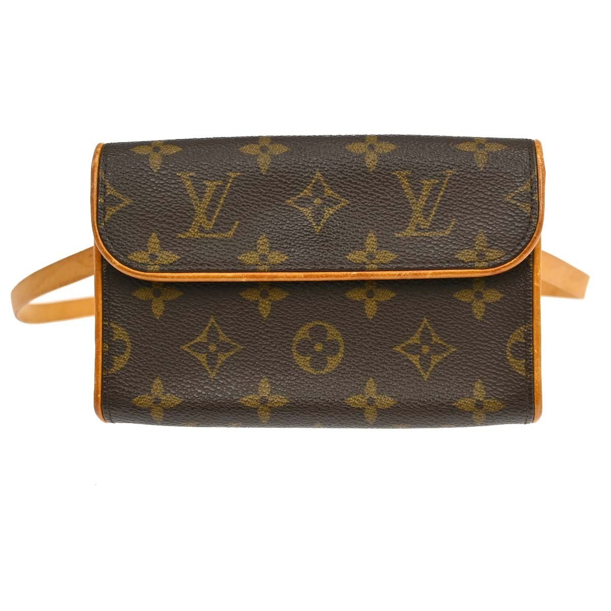 Louis Vuitton Florentine Waist Monogram Canvas Brown Canvas Clutche & Pouche Bag (Pre-Owned)