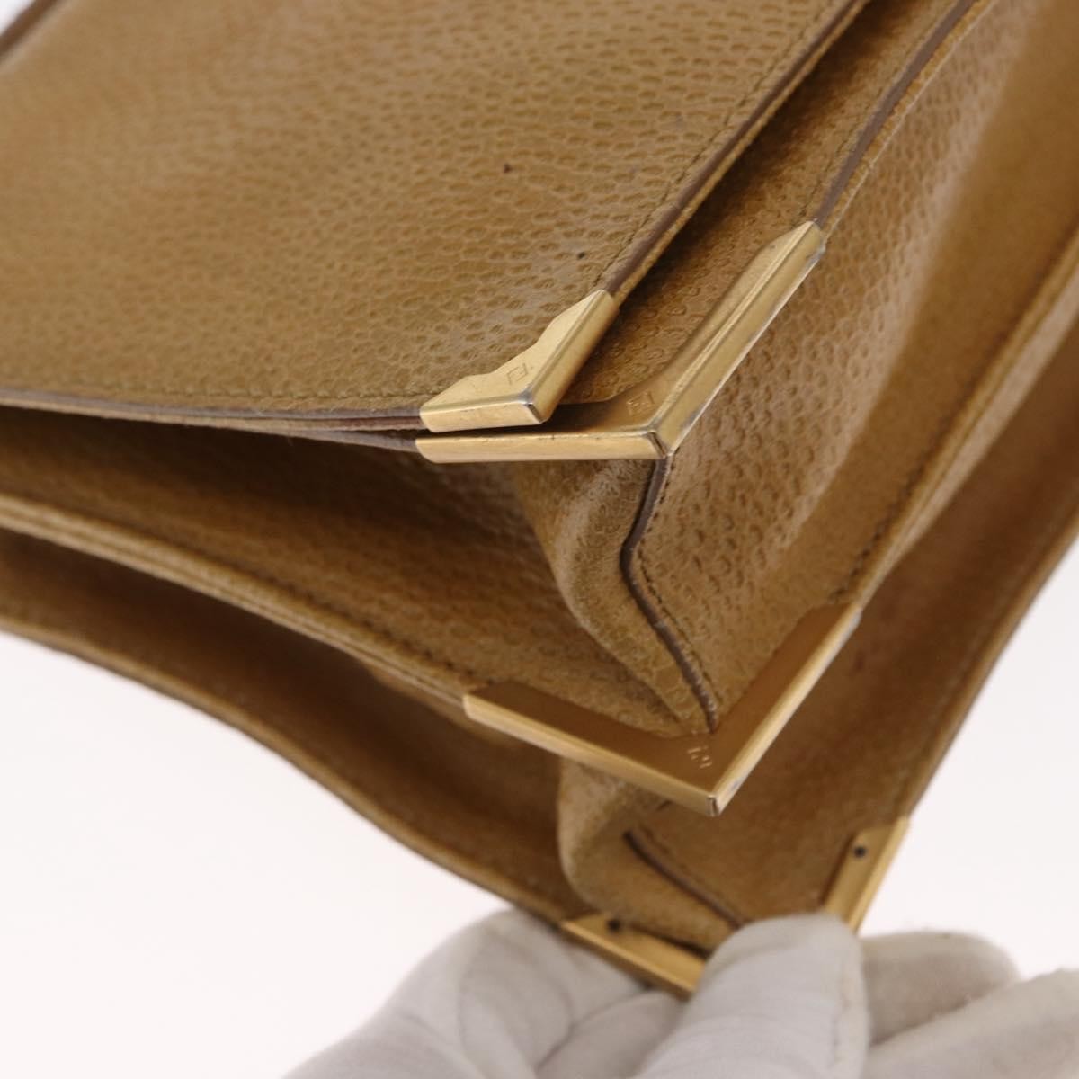 Fendi Classico No. 1 Zucca Canvas Brown Leather Handbag (Pre-Owned)