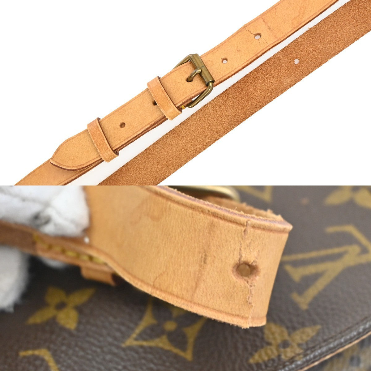 Louis Vuitton Cartouchiere Monogram Canvas Brown Canvas Handbag (Pre-Owned)