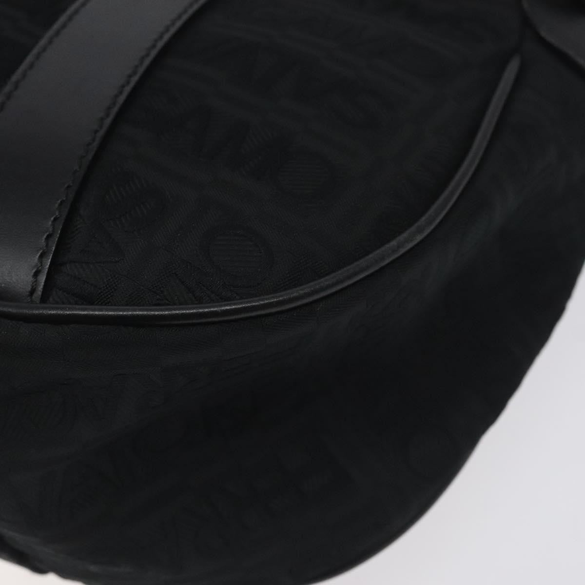 Salvatore Ferragamo Shoulder Canvas Black Canvas Shoulder Bag Bag (Pre-Owned)