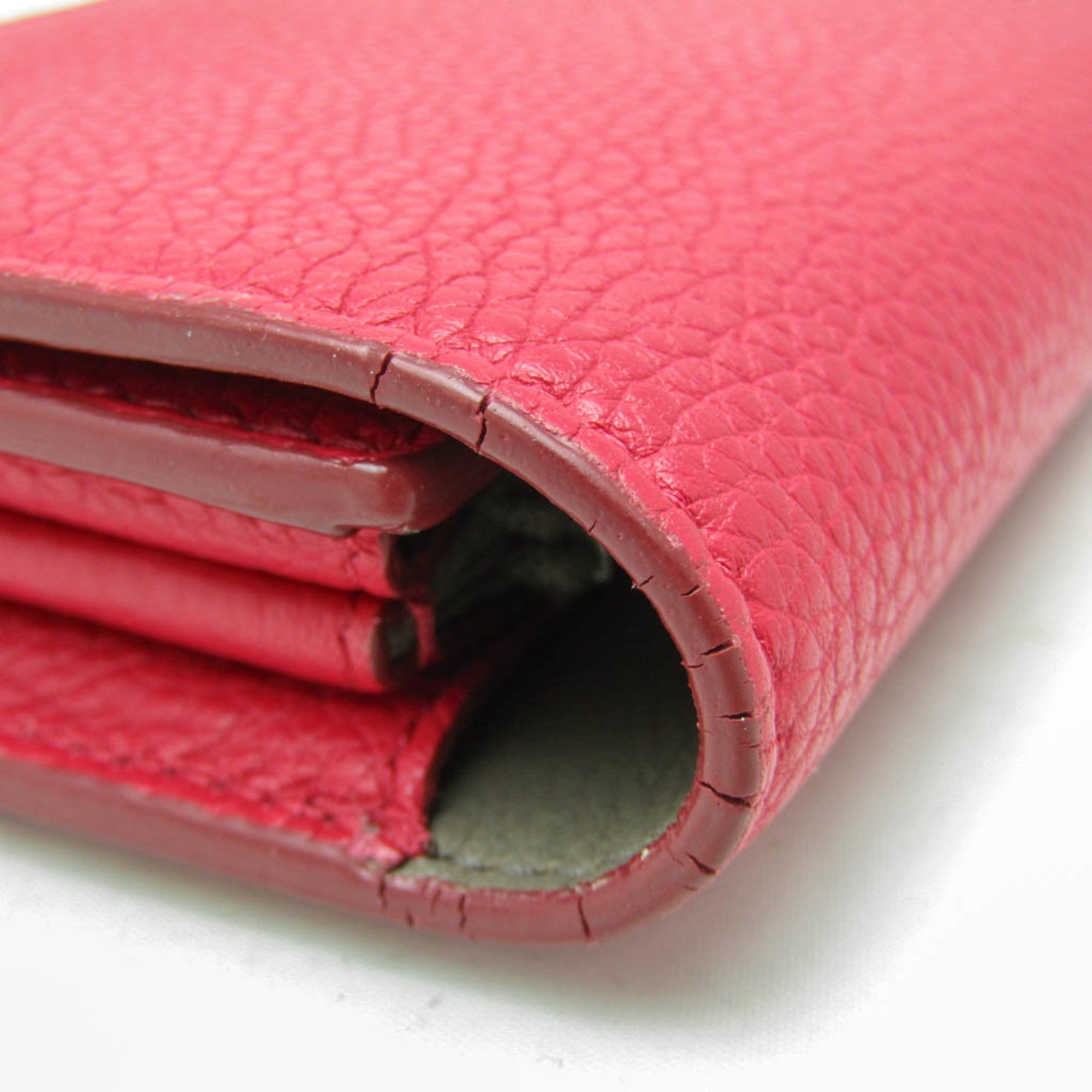 Celine Multifunction Flap Leather Pink Leather Wallets Accessory (Pre-Owned)