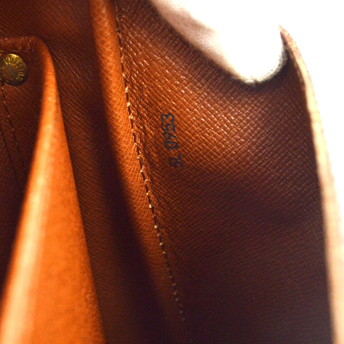 Louis Vuitton Cartouchiere Monogram Canvas Brown Canvas Handbag (Pre-Owned)