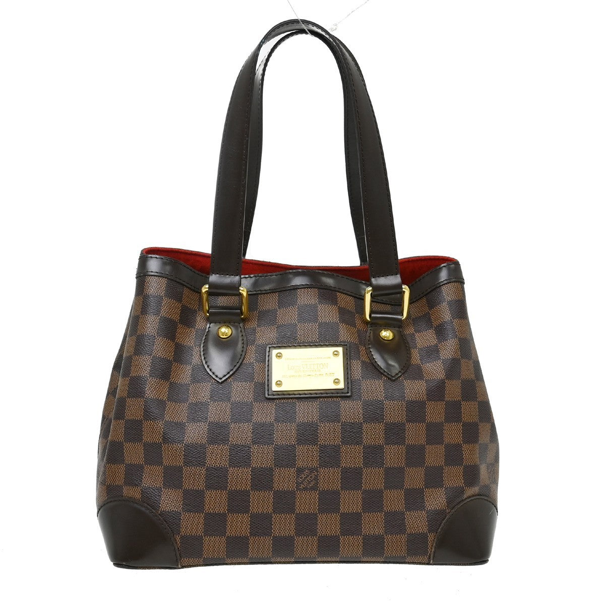 Louis Vuitton Hampstead Damier Brown Canvas Tote Bag Bag (Pre-Owned)