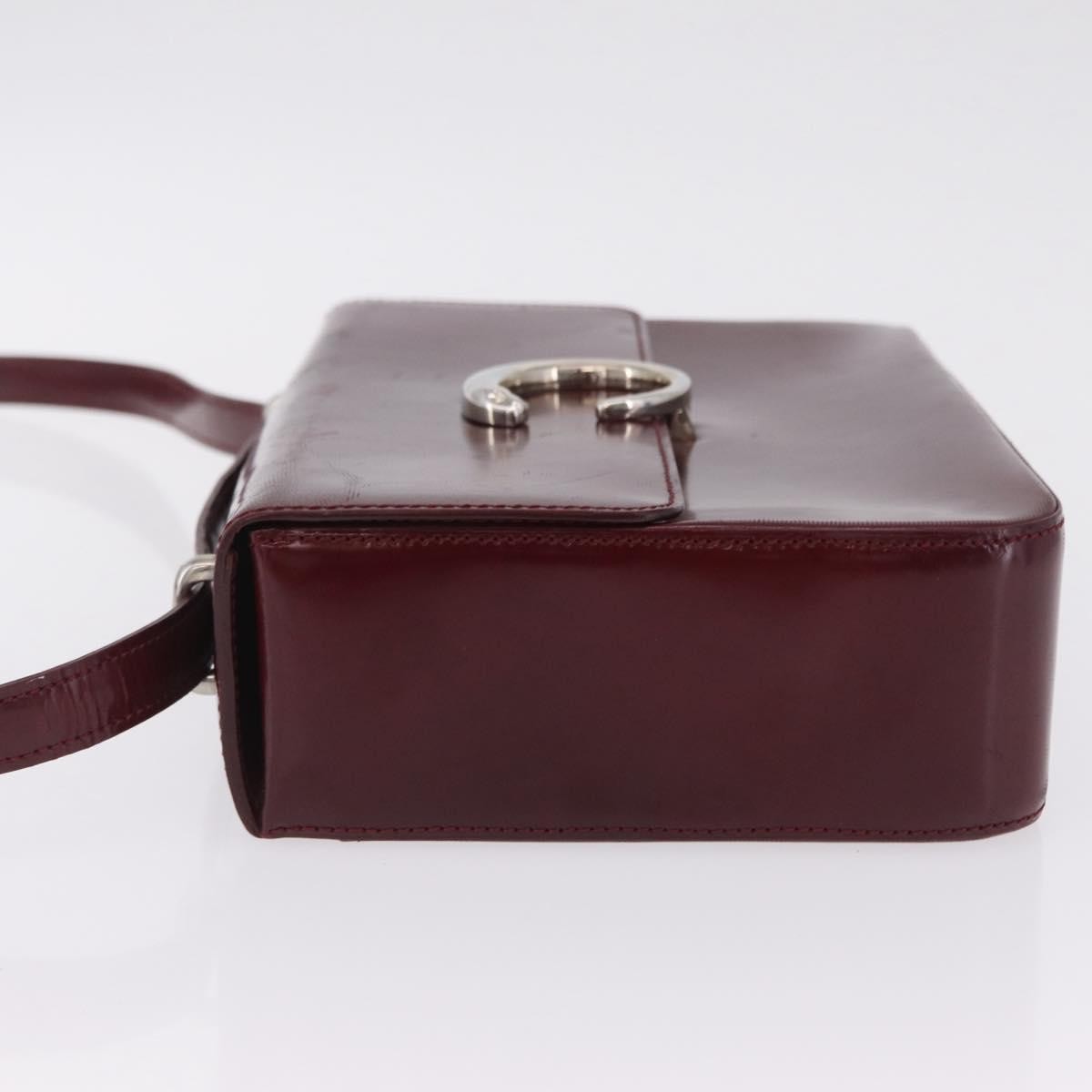 Cartier Panthère Shoulder Patent Leather Burgundy Patent_Leather Shoulder Bag Bag (Pre-Owned)