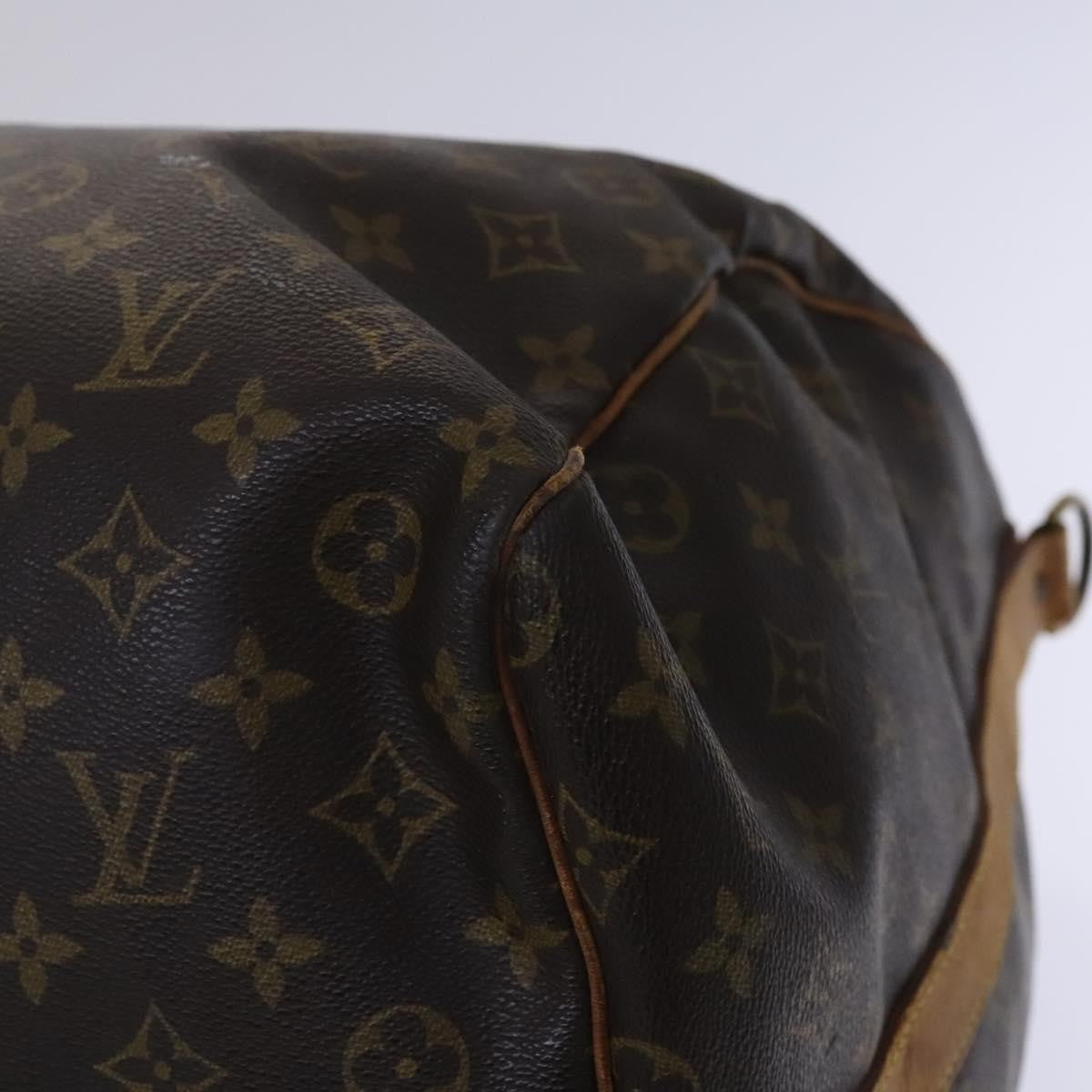 Louis Vuitton Keepall Bandouliere Monogram Canvas Brown Canvas Travel Bag Bag (Pre-Owned)