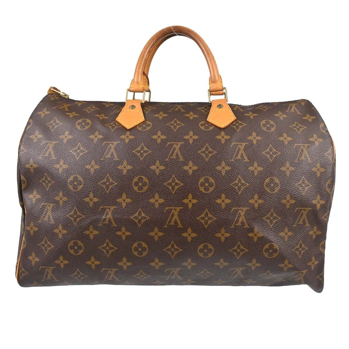 Louis Vuitton Speedy Monogram Brown Canvas Handbag (Pre-Owned)
