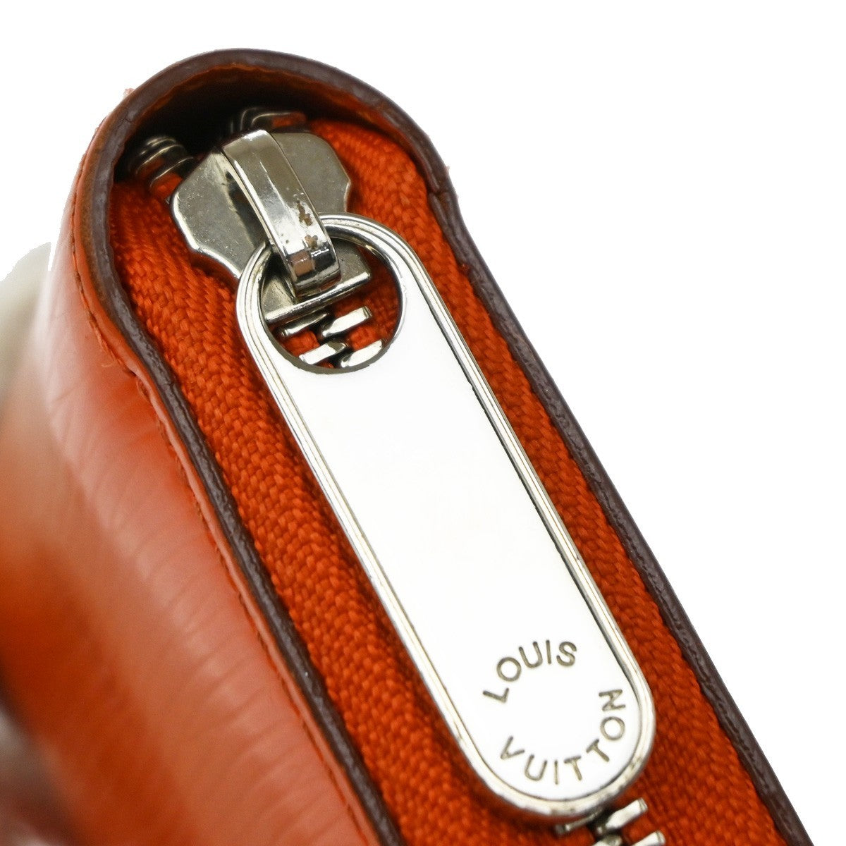 Louis Vuitton Zippy Organizer Epi Leather Orange Leather Wallets Accessory (Pre-Owned)