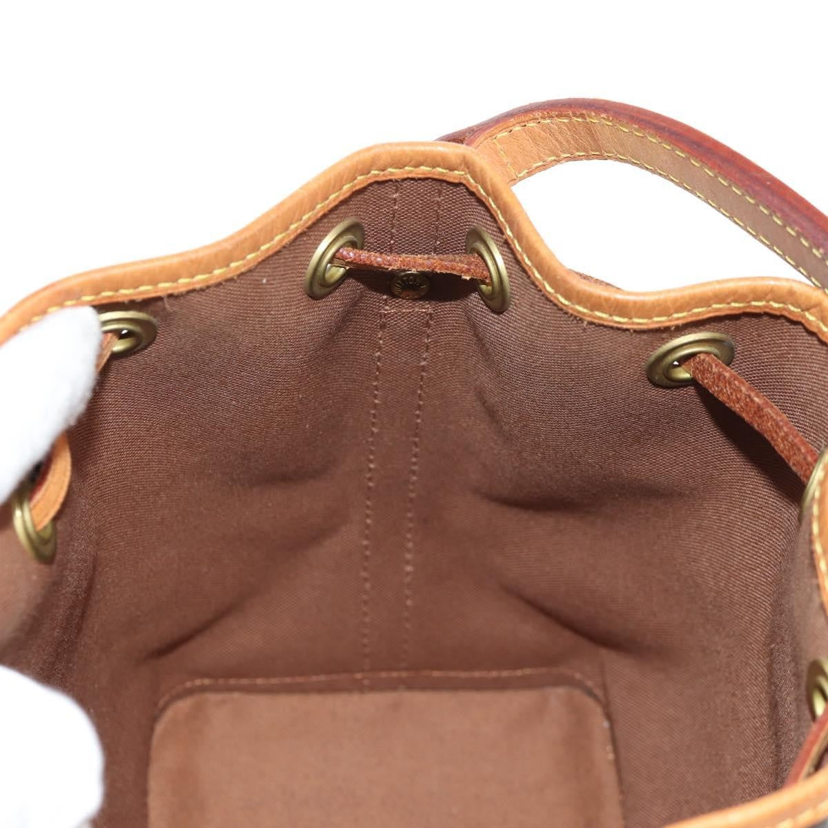 Louis Vuitton Petit Noe Nm Monogram Canvas Brown Canvas Handbag (Pre-Owned)