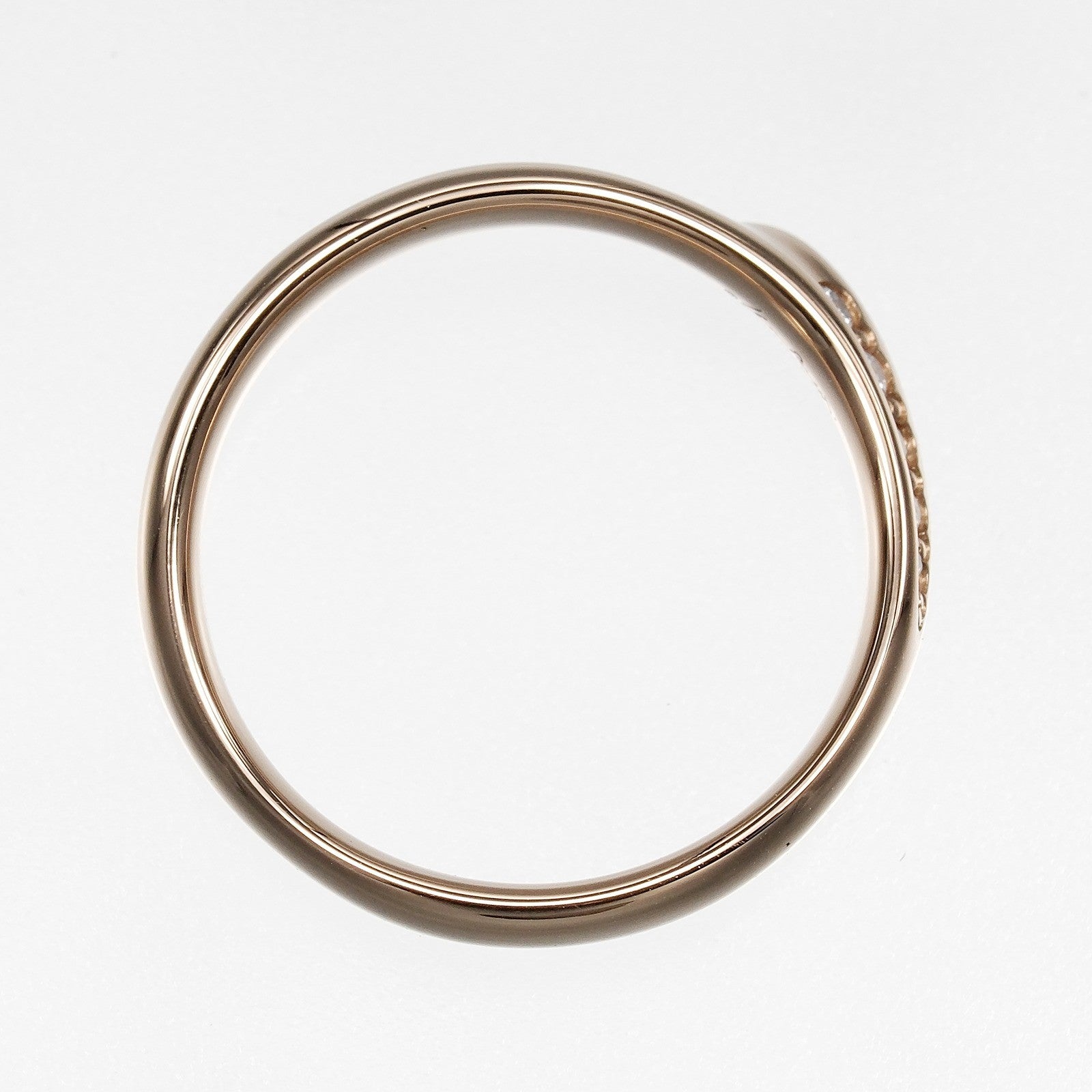 Tiffany & Co. Elsa Peretti Band Rose Gold With Diamonds Gold Pink_Gold Ring Jewelry (Pre-Owned)