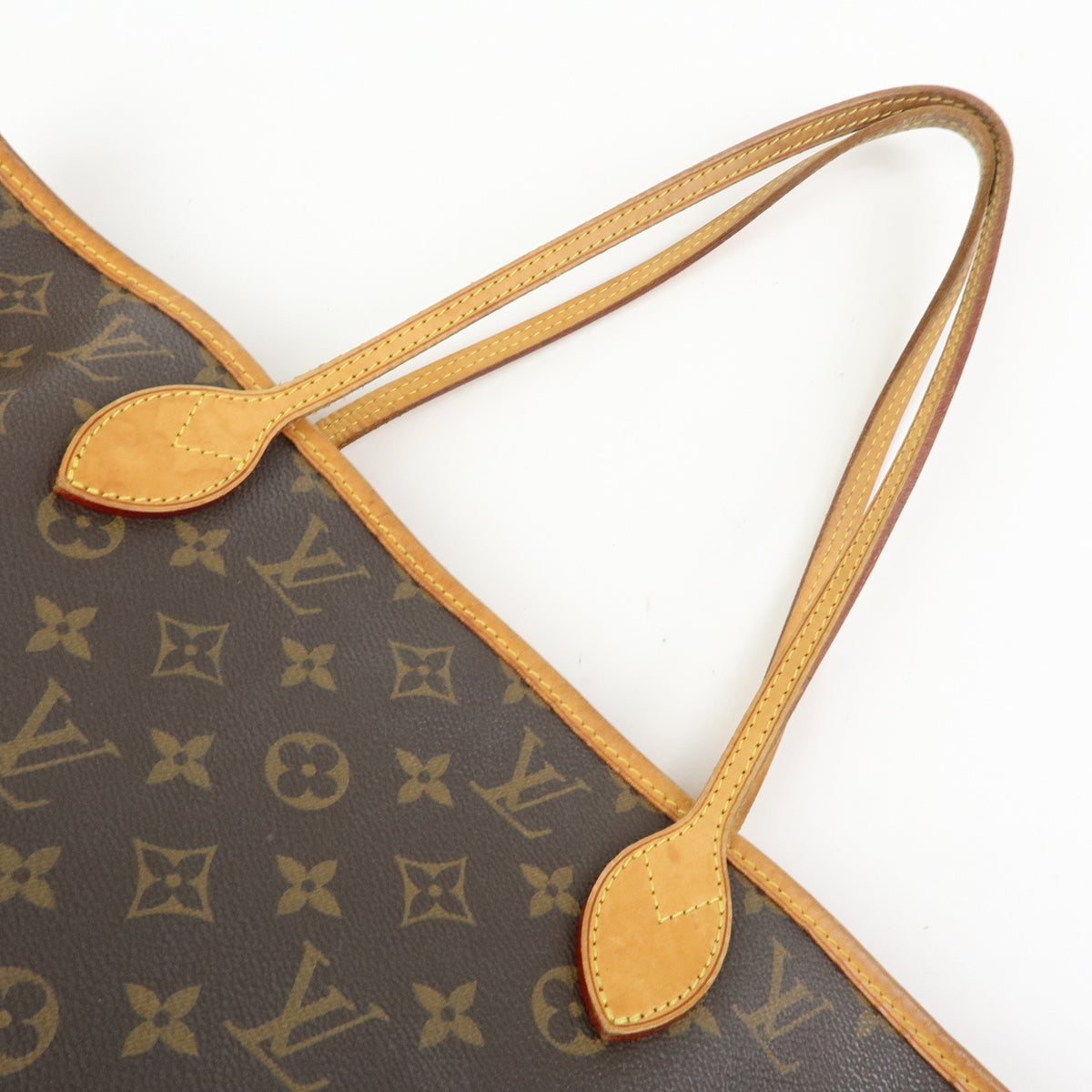 Louis Vuitton Neverfull Monogram Canvas Brown Canvas Tote Bag Bag (Pre-Owned)